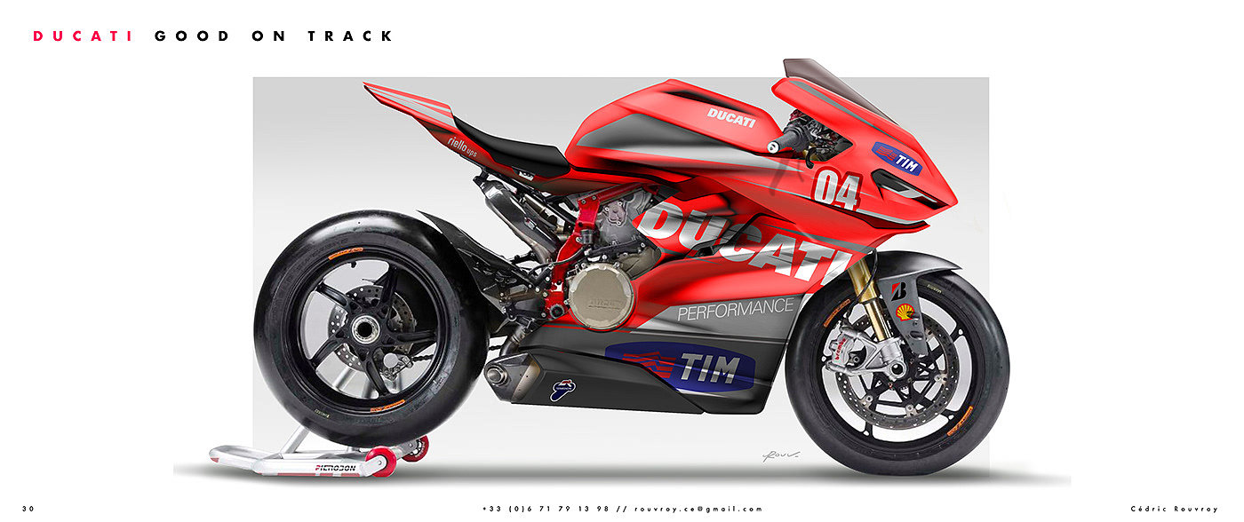 Cedric rufroy，Motorcycle Portfoli，sketch，sample reels，motorcycle，a design chart，