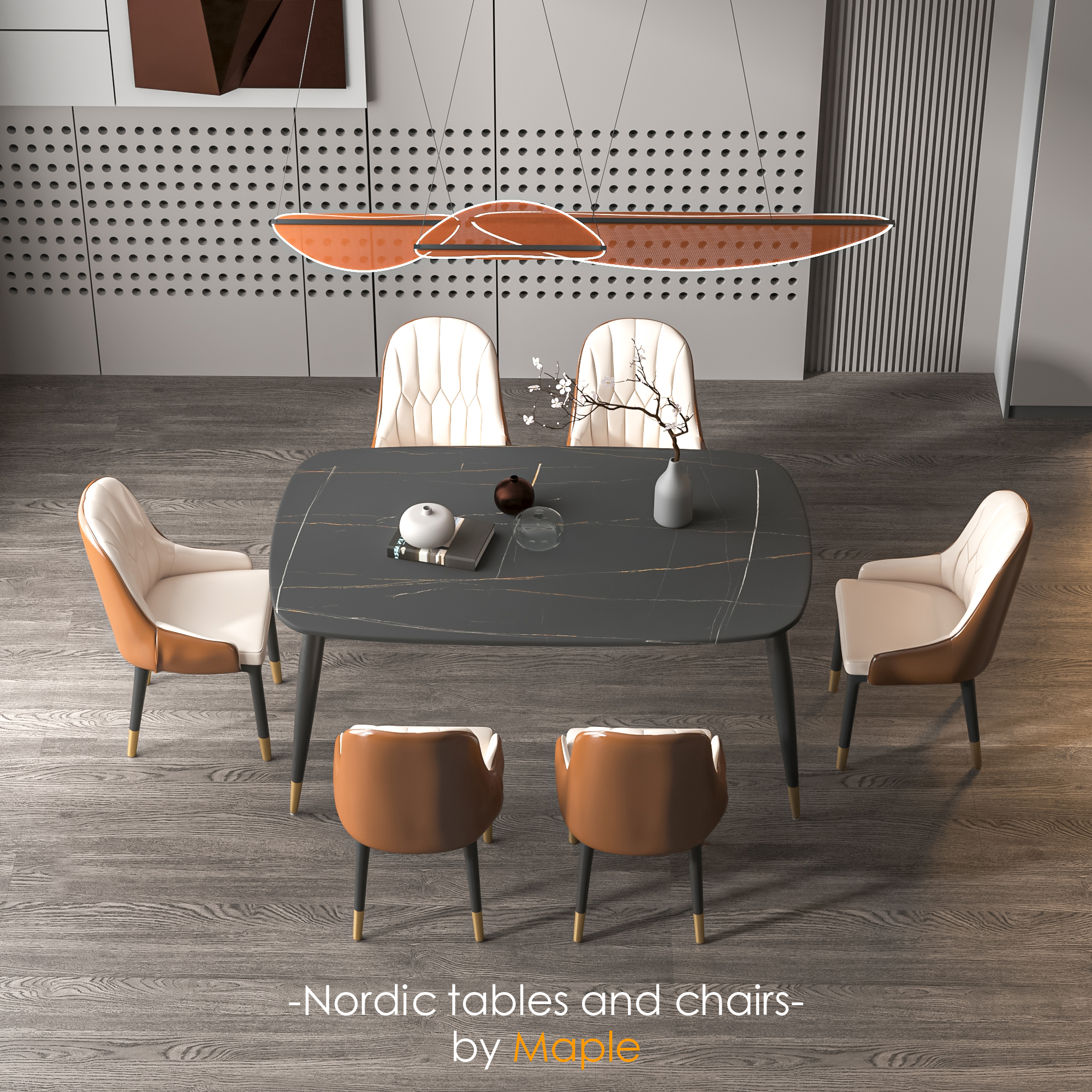 dining table and chair，3d，max，design sketch，furniture，vray，