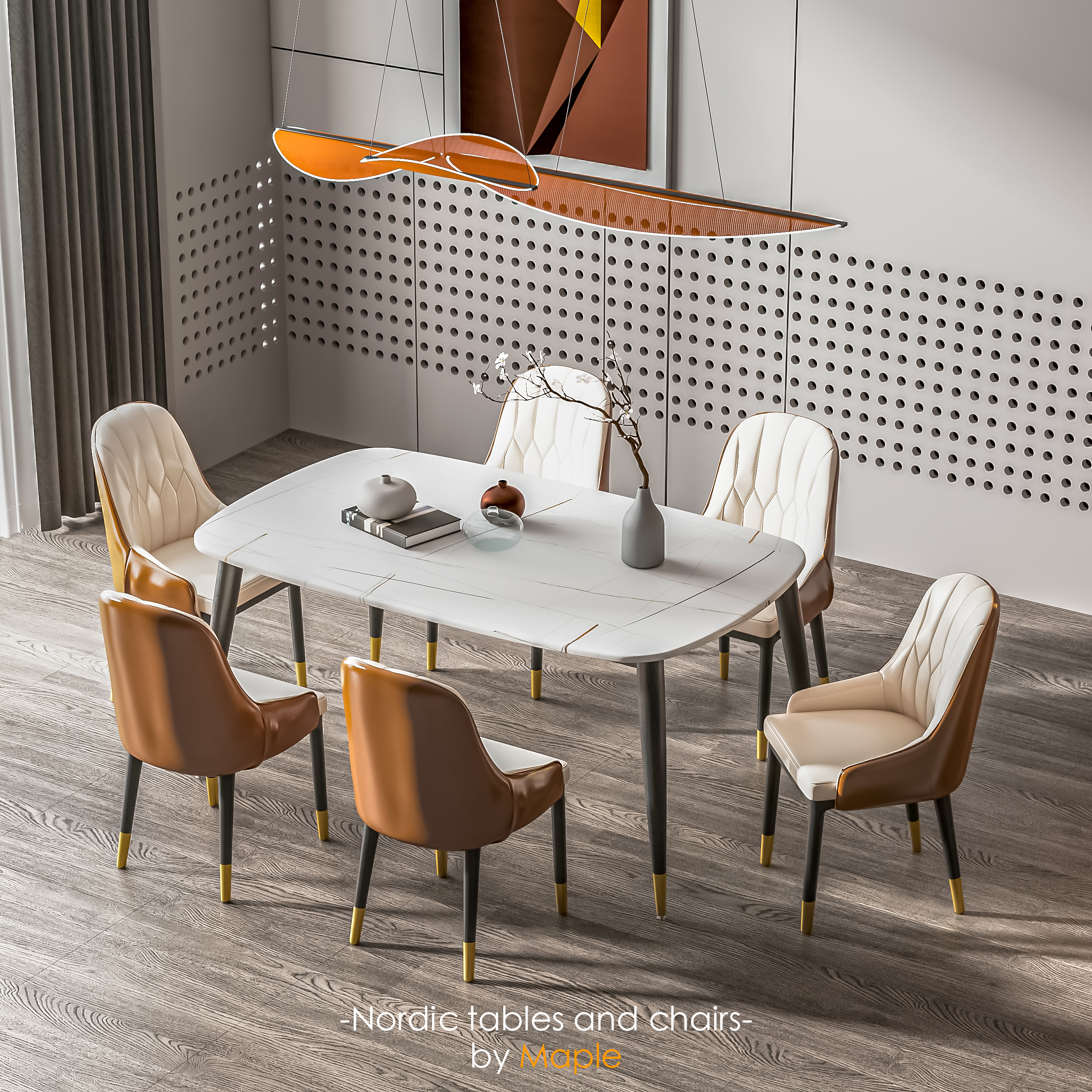 dining table and chair，3d，max，design sketch，furniture，vray，
