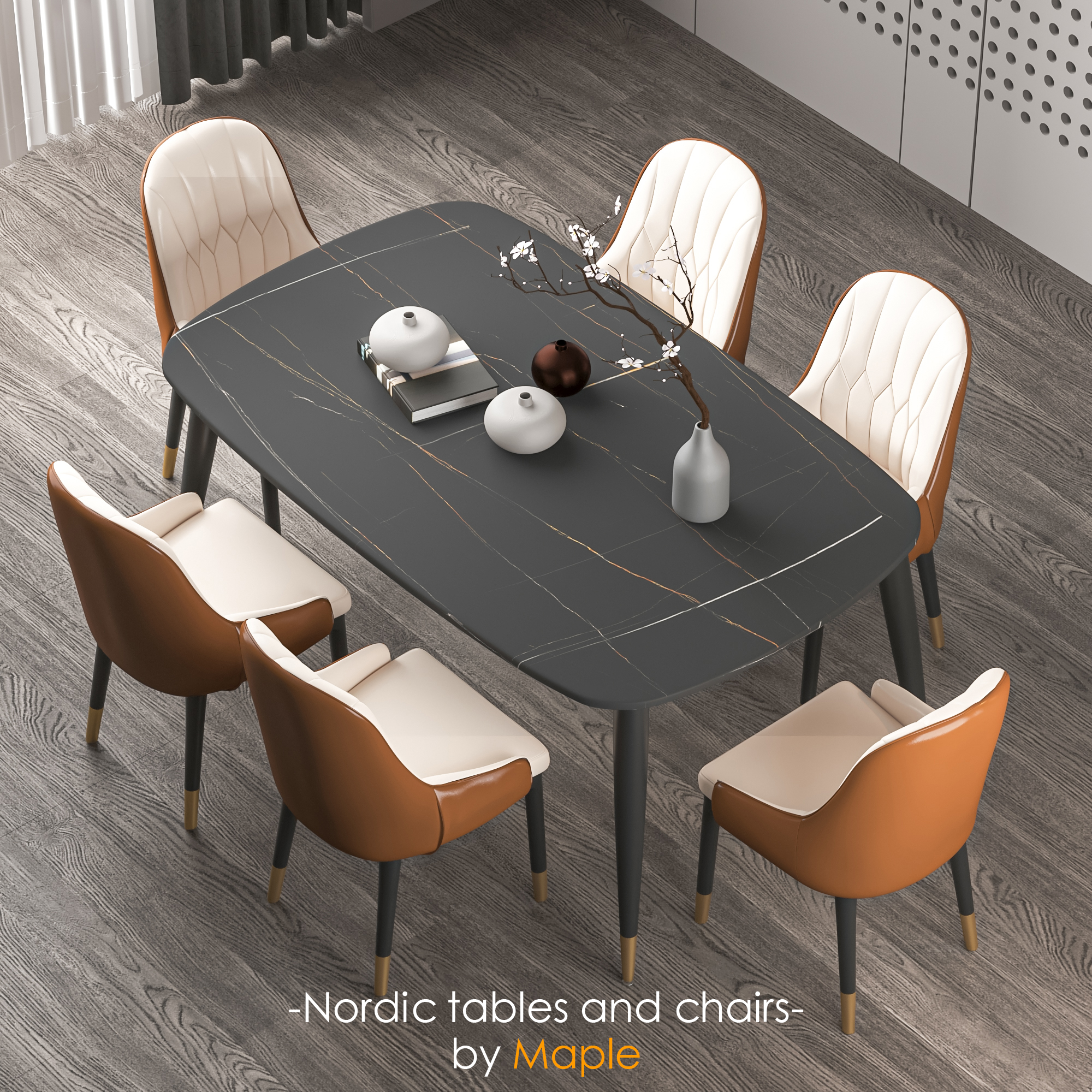 dining table and chair，3d，max，design sketch，furniture，vray，
