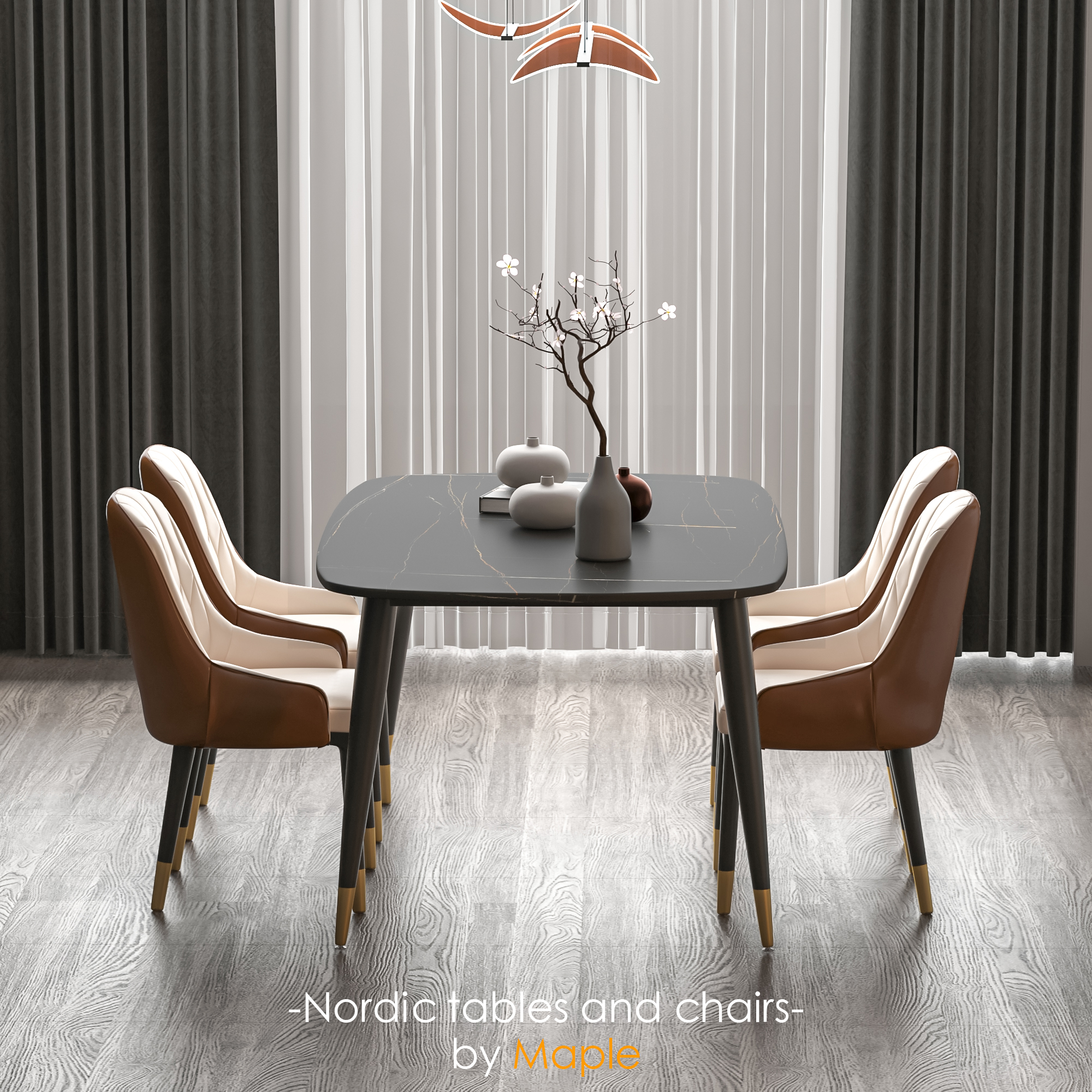 dining table and chair，3d，max，design sketch，furniture，vray，