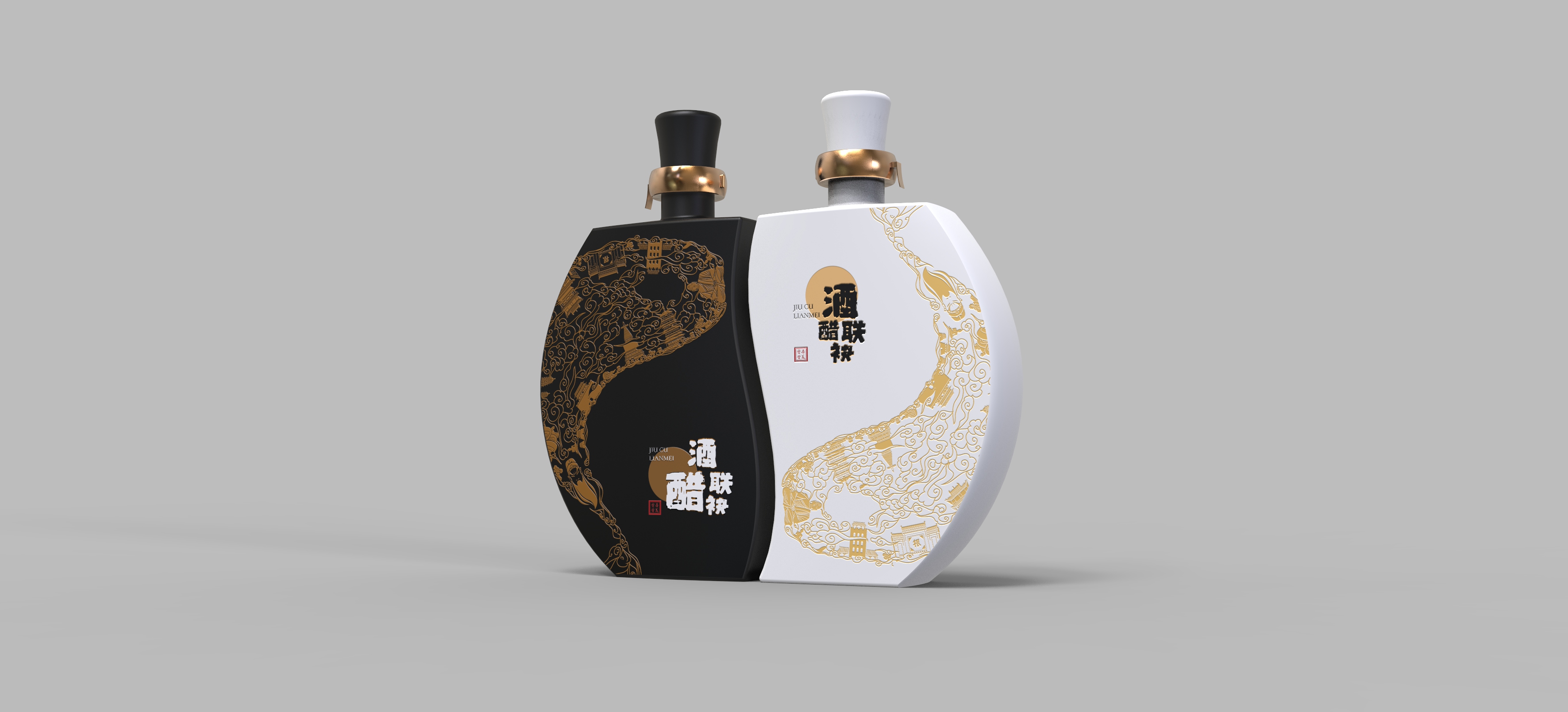 Packaging, wine, product design，