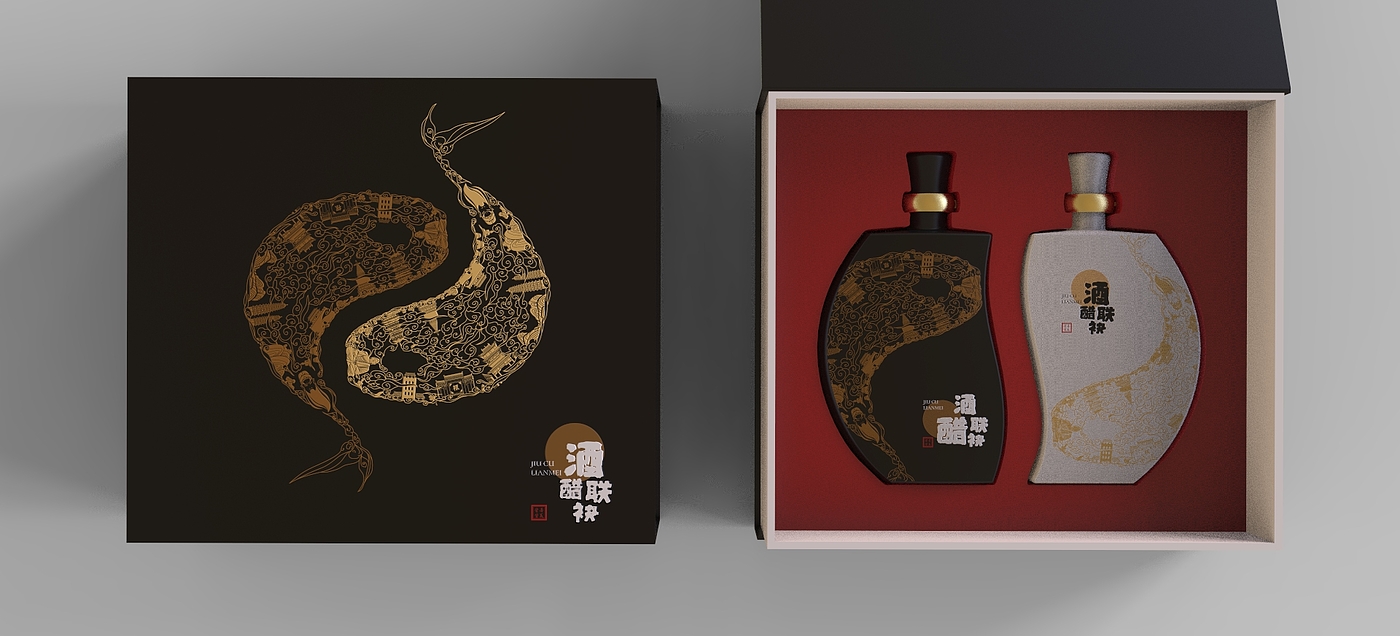 Packaging, wine, product design，