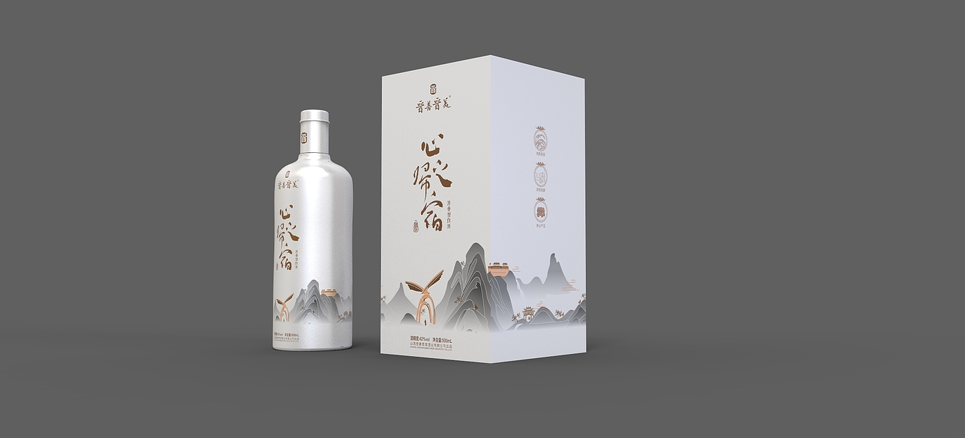 Packaging, wine, product design，