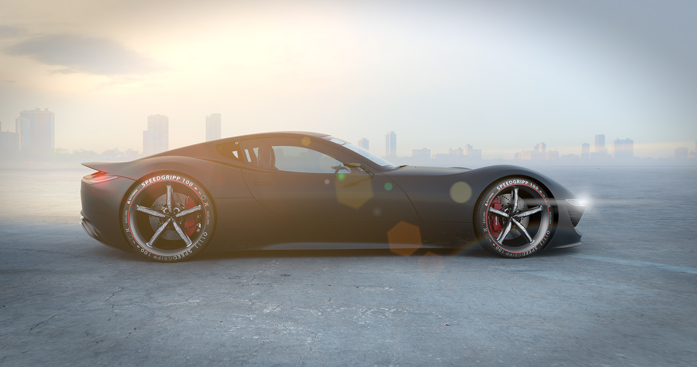 automobile，aurora，concept，Render，Model，