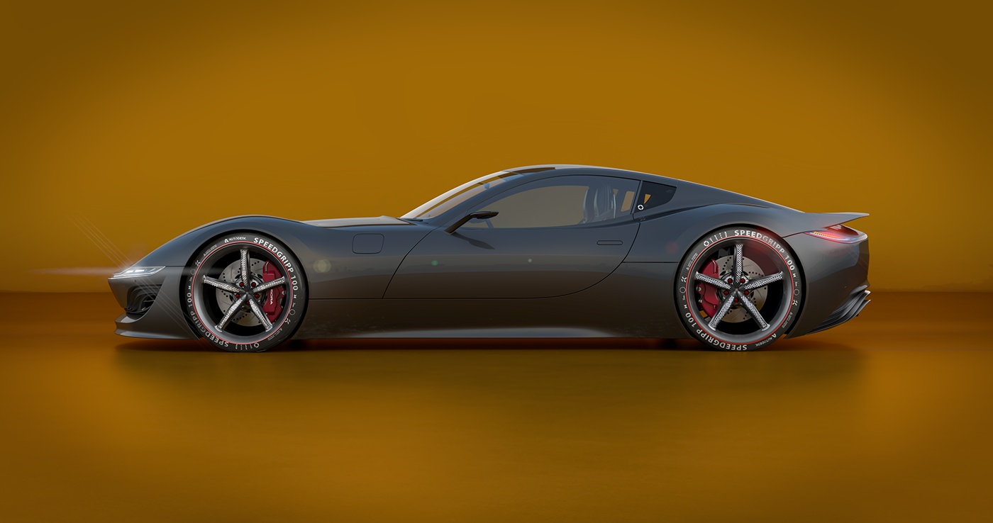 automobile，aurora，concept，Render，Model，