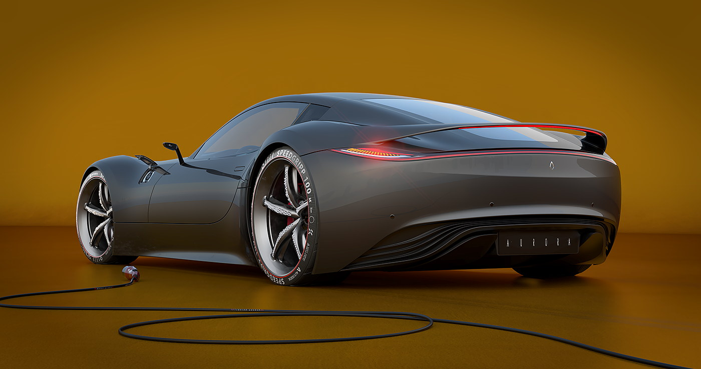automobile，aurora，concept，Render，Model，