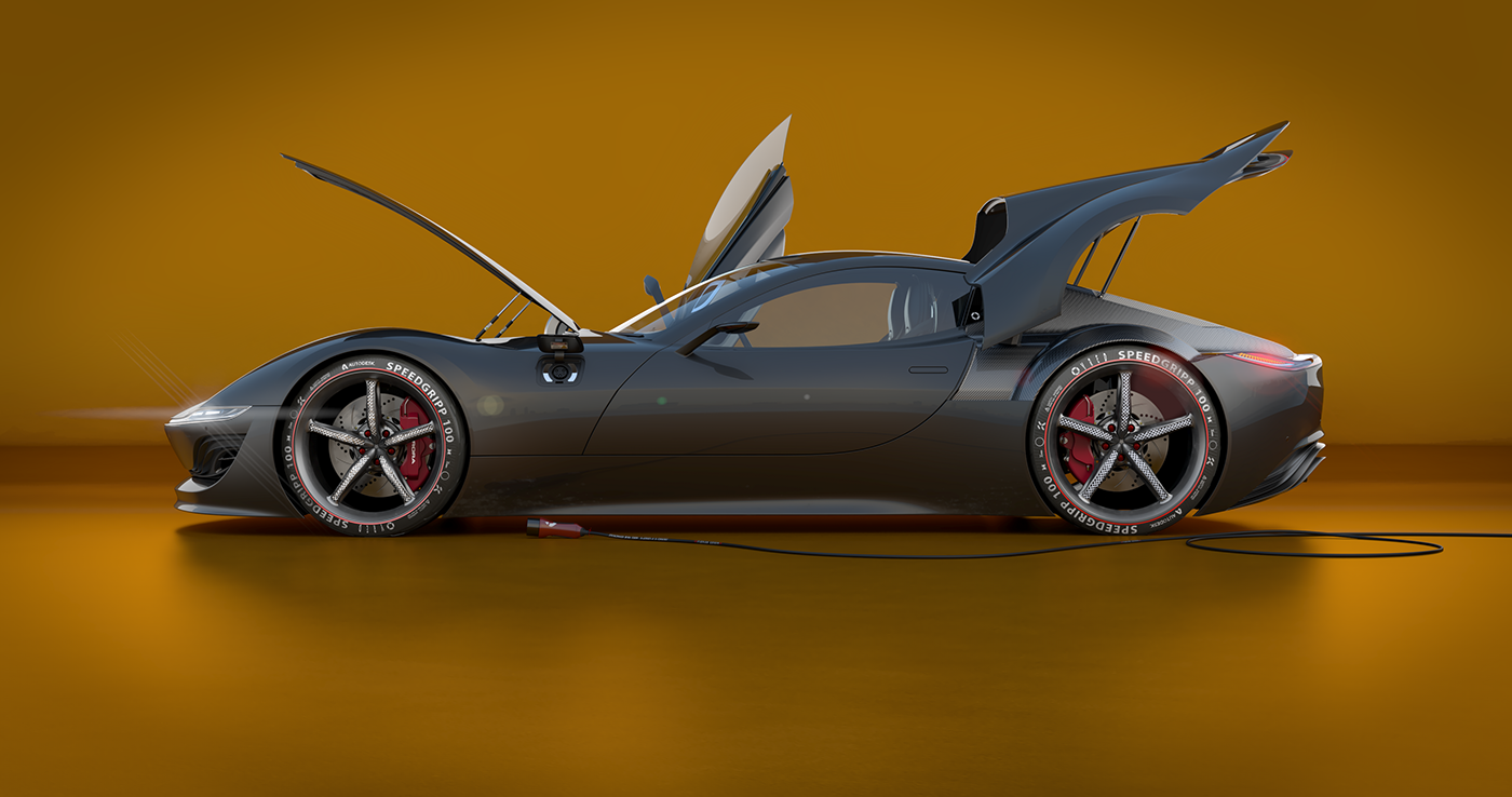 automobile，aurora，concept，Render，Model，