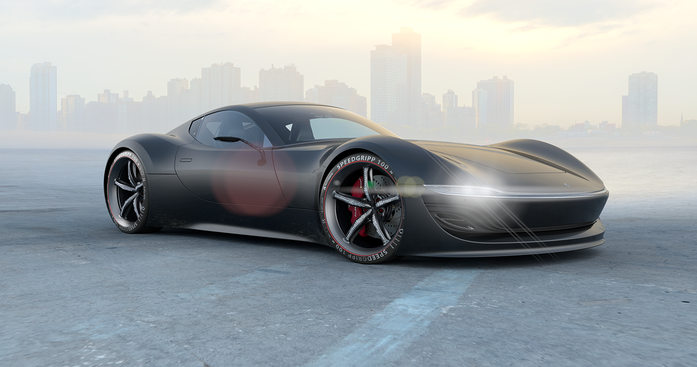 automobile，aurora，concept，Render，Model，