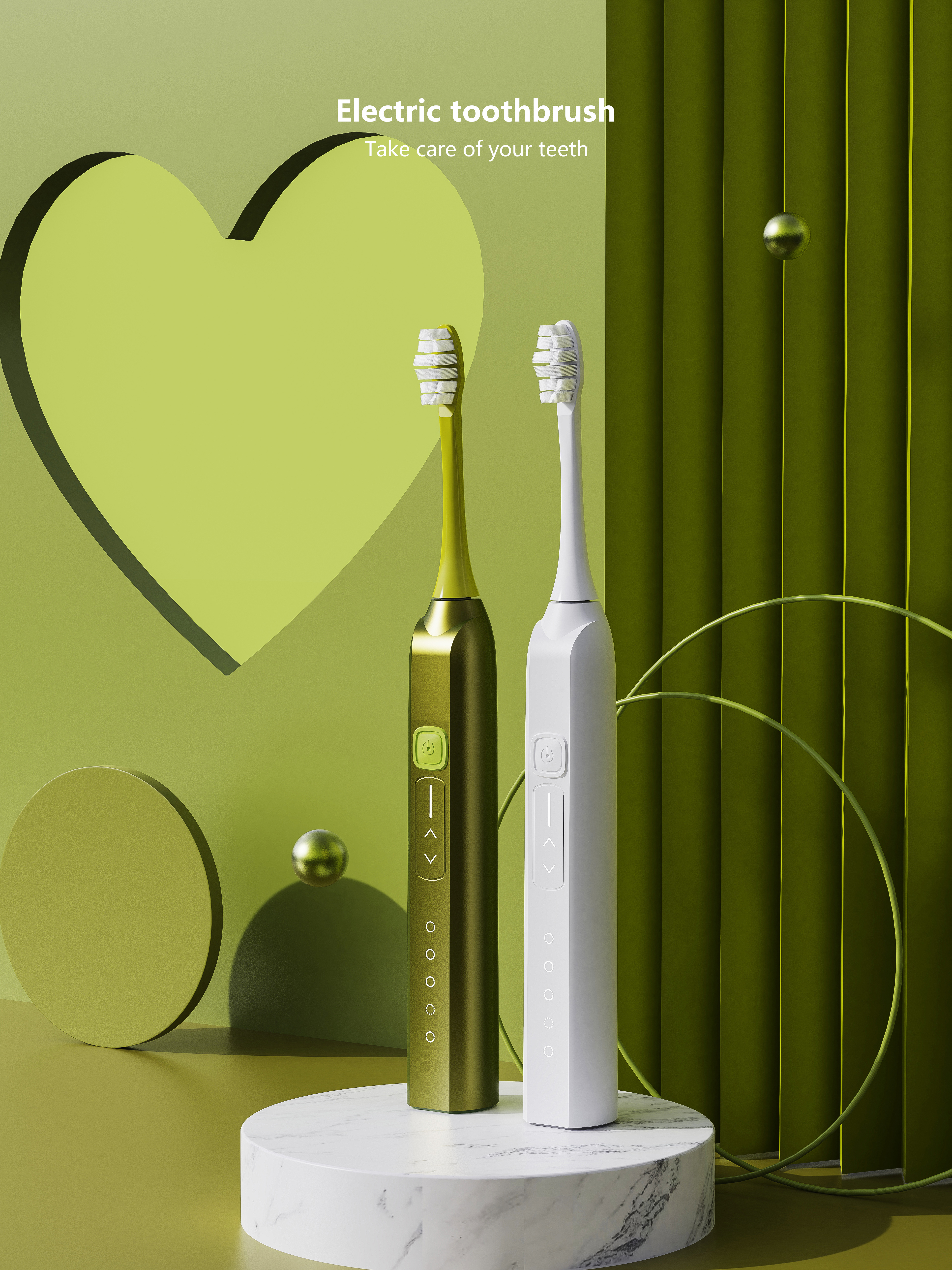 E-commerce rendering，Electric toothbrush，Scene rendering，
