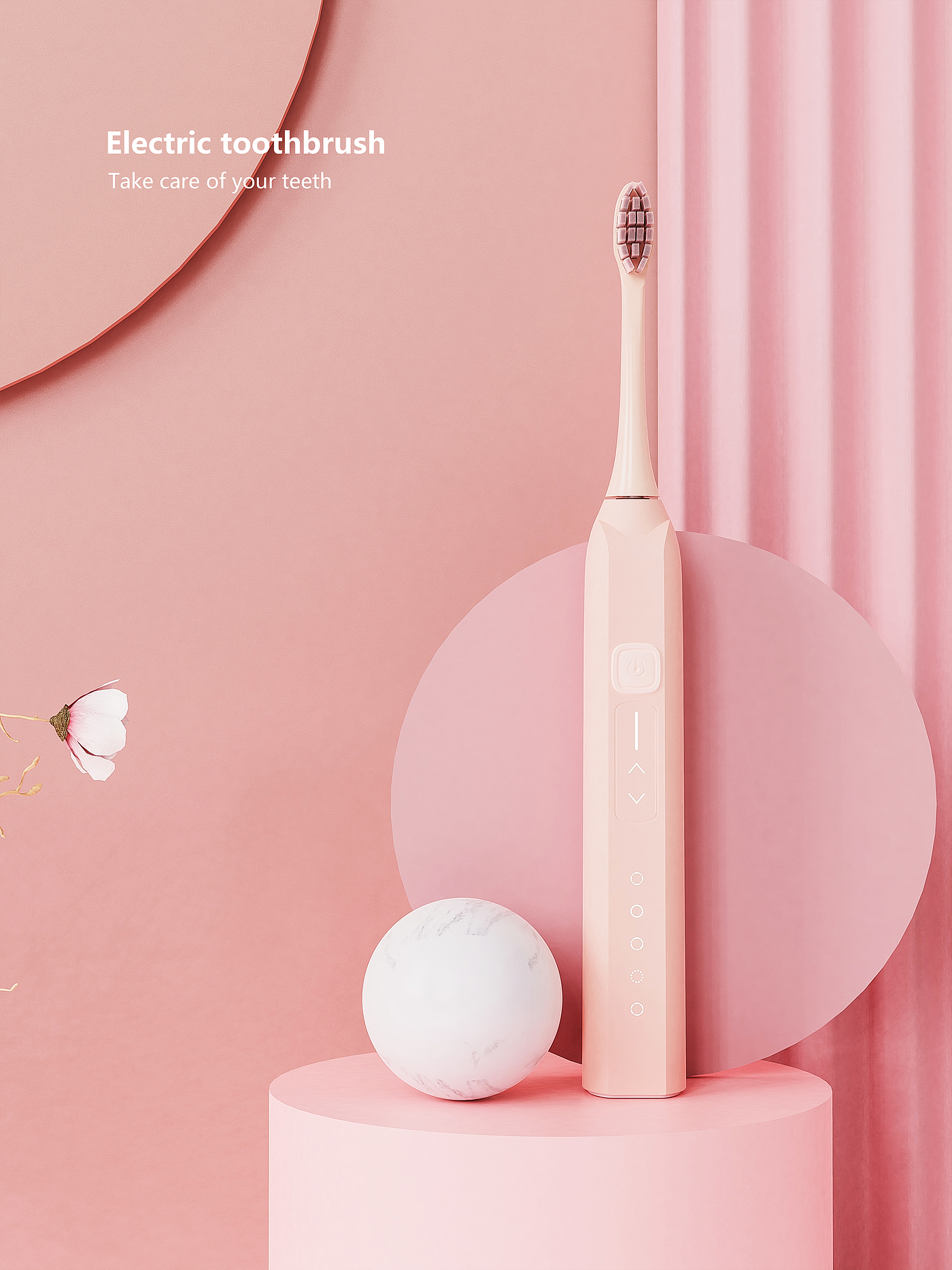 E-commerce rendering，Electric toothbrush，Scene rendering，