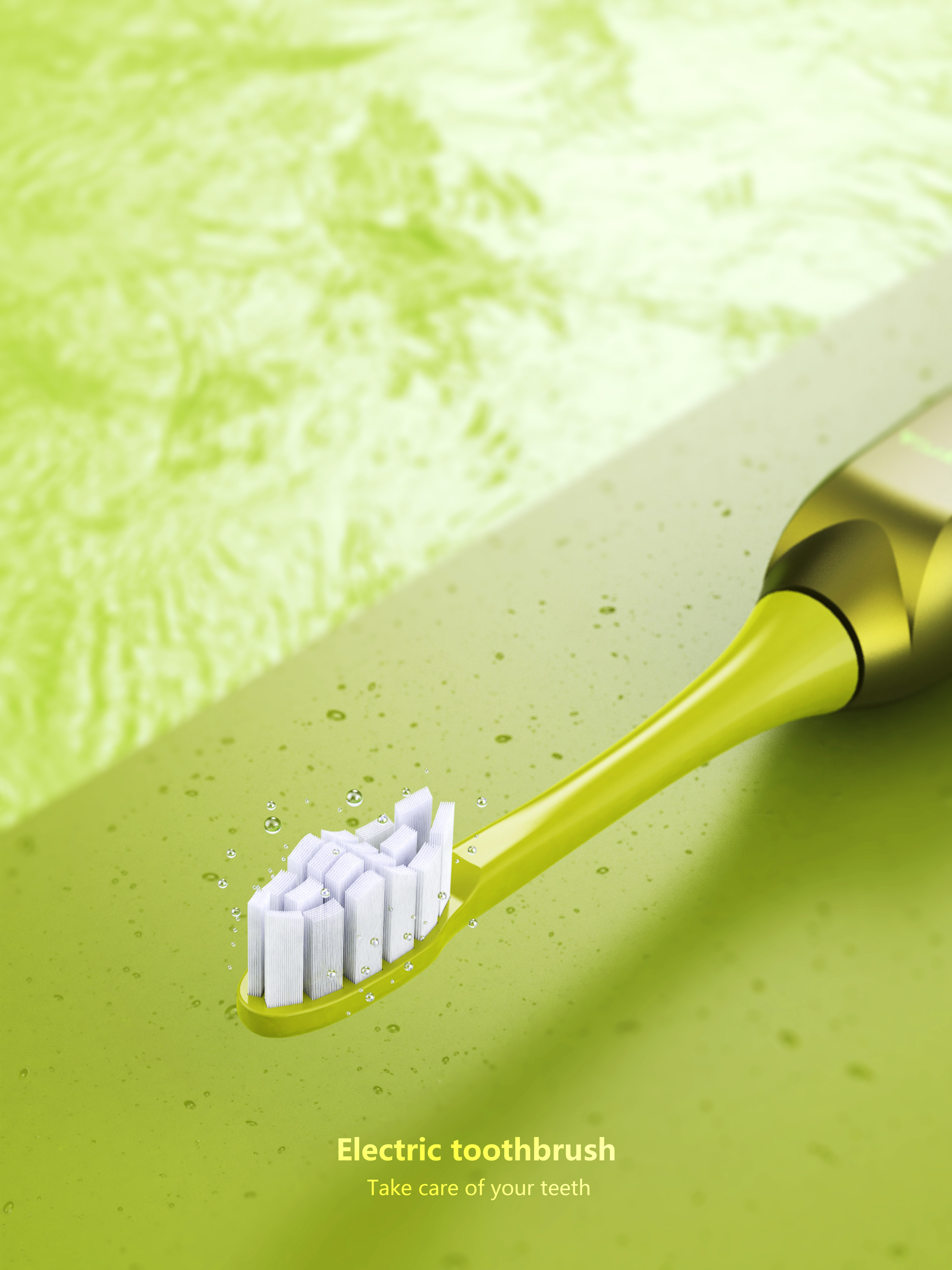 E-commerce rendering，Electric toothbrush，Scene rendering，