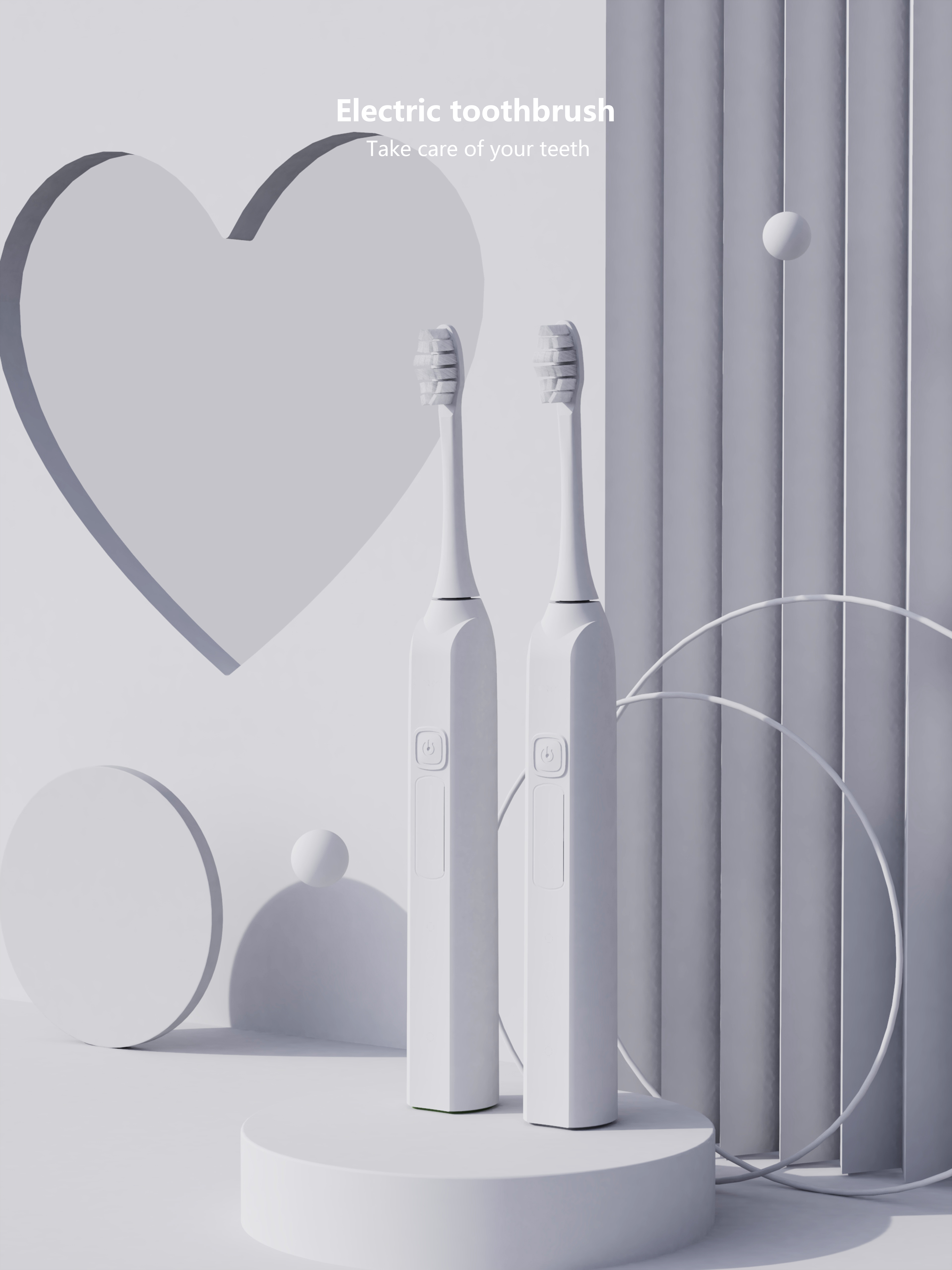 E-commerce rendering，Electric toothbrush，Scene rendering，