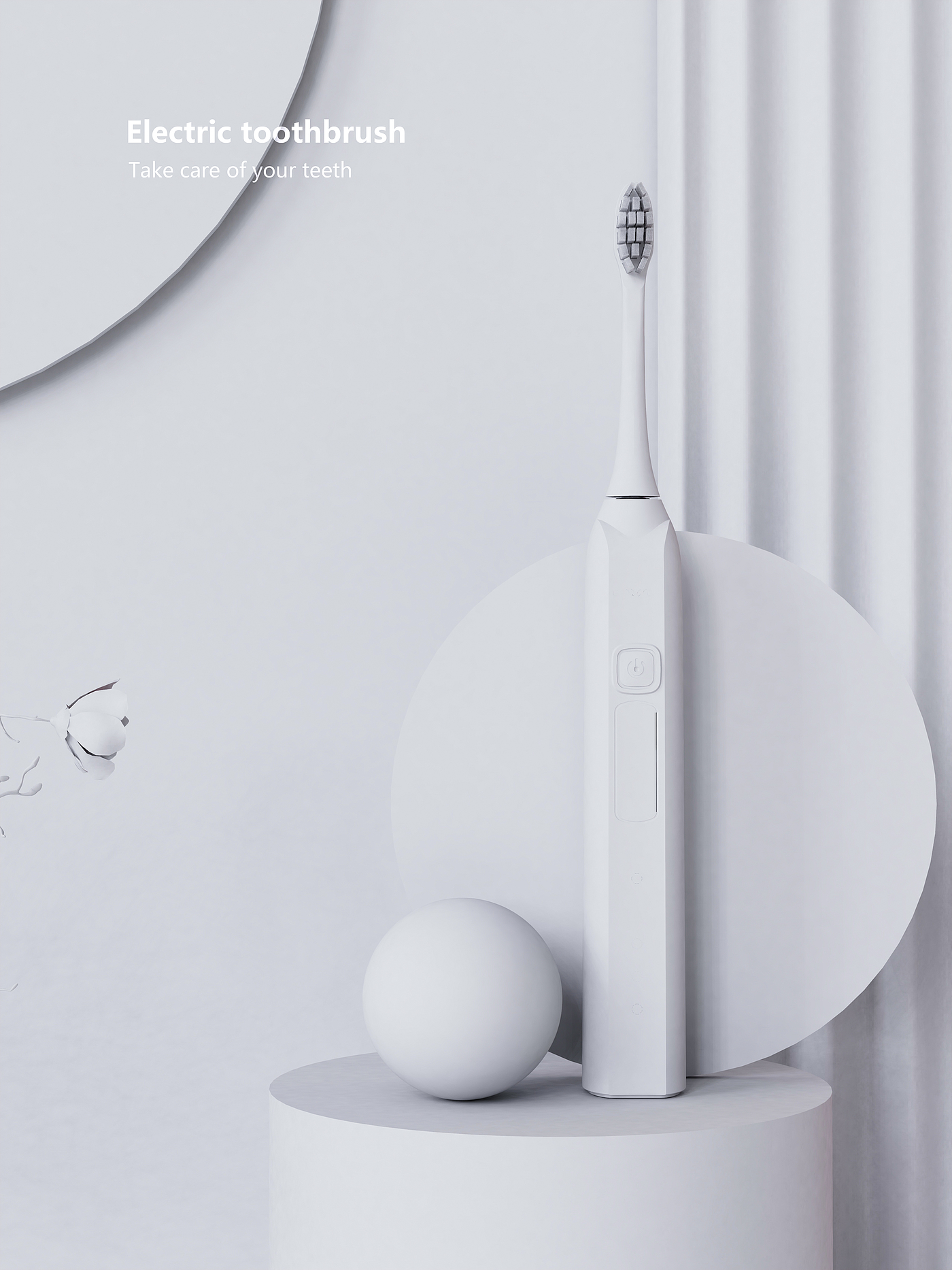 E-commerce rendering，Electric toothbrush，Scene rendering，