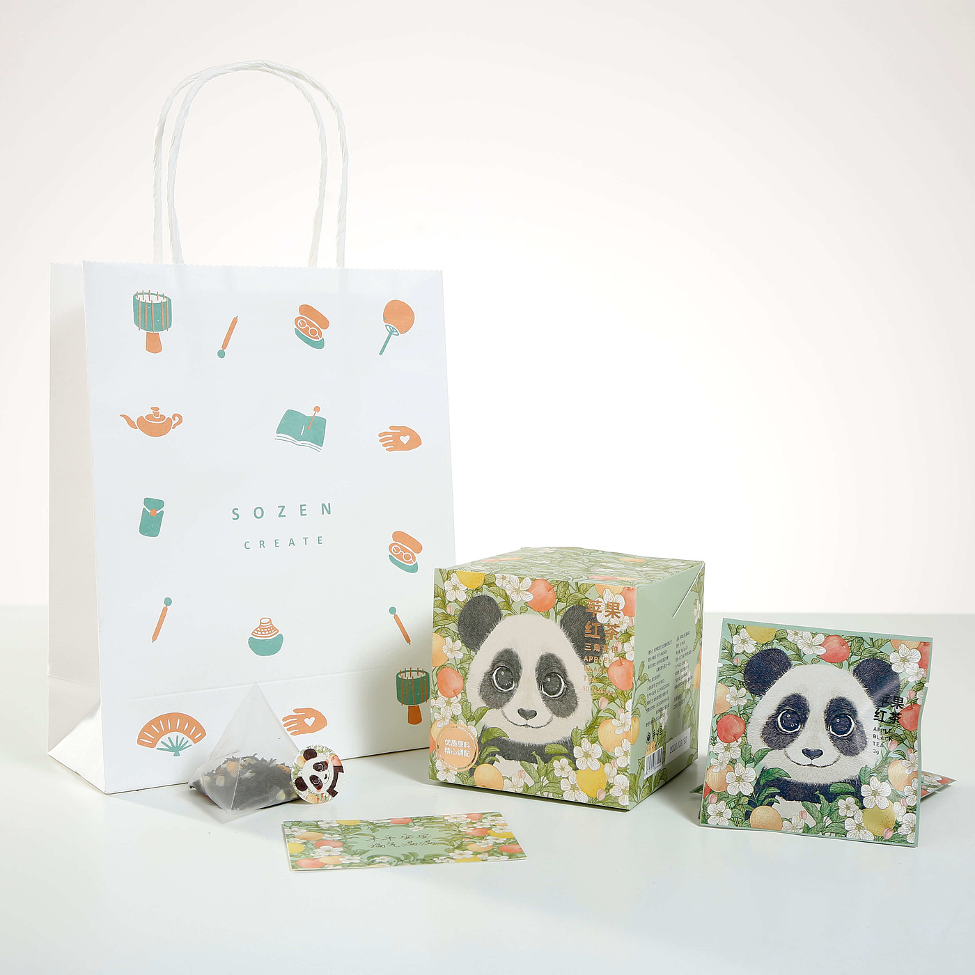 Gift box，Tea box，Illustration，Design，animal，