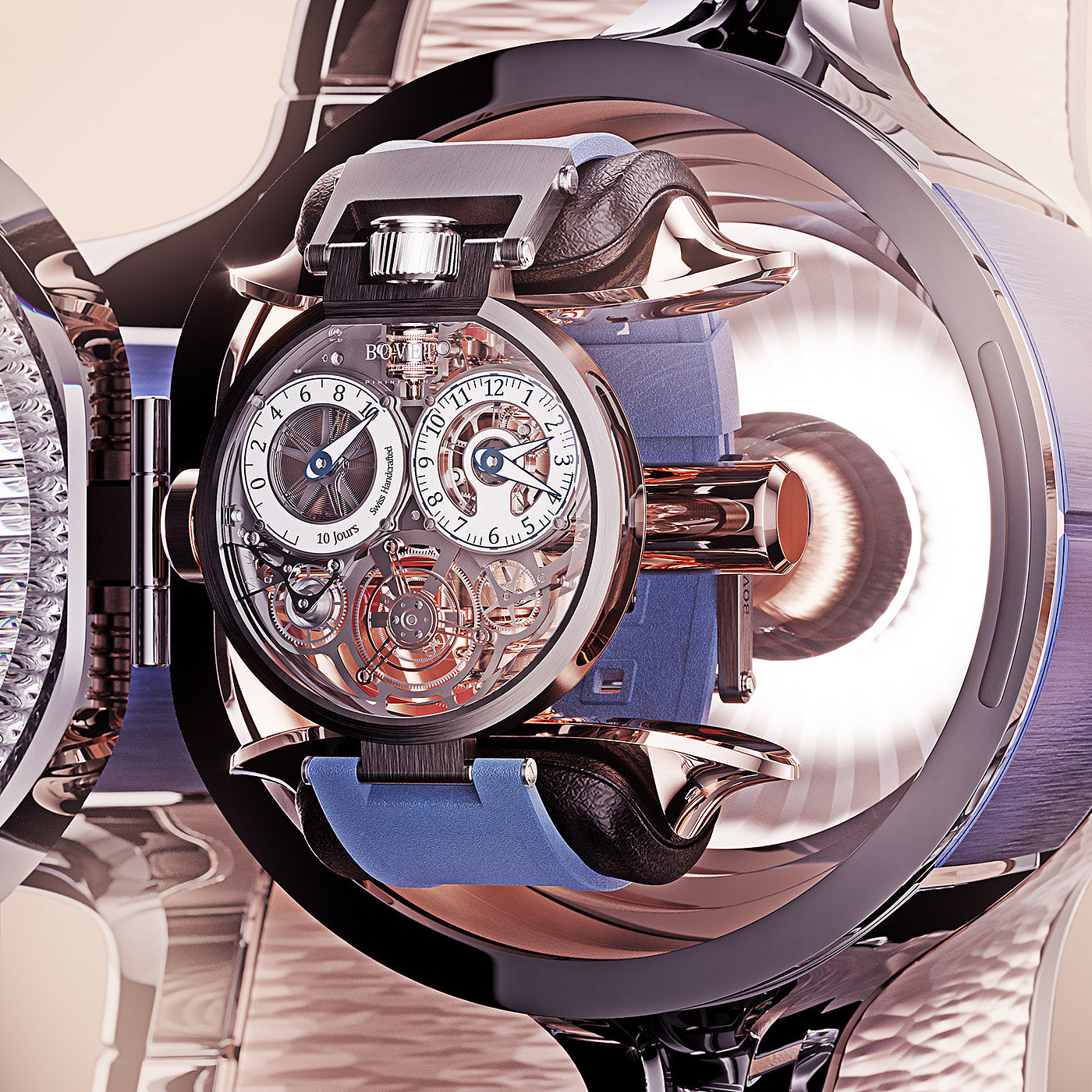 Wrist watch，inside，luxury，Crystal glass，