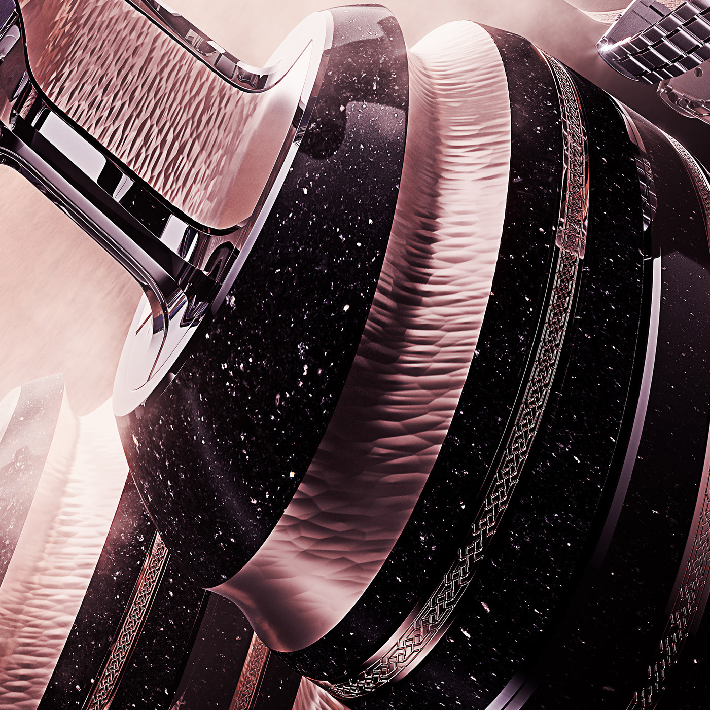 Wrist watch，inside，luxury，Crystal glass，