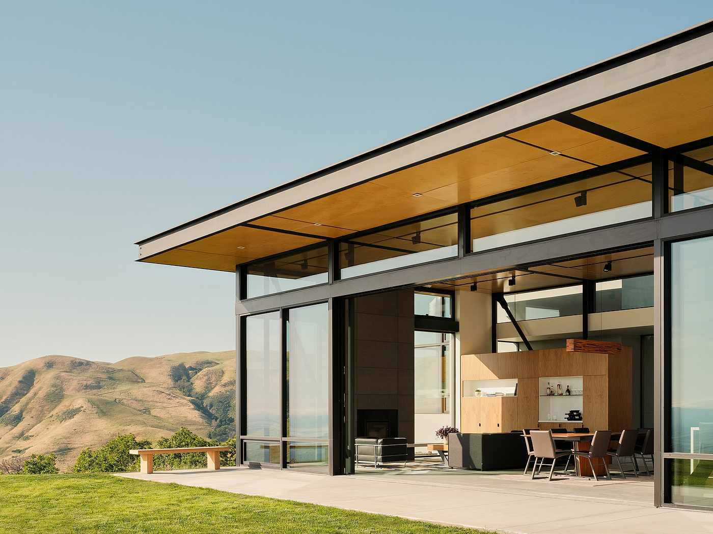 glass screen wall，California，Architecture，