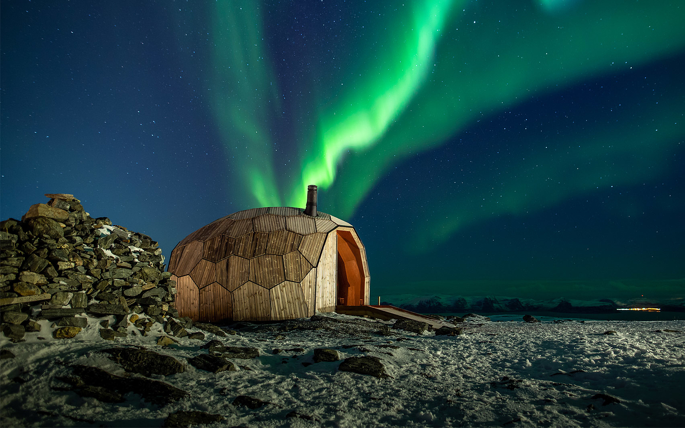Storfjelit, Norway，Walden ，Honeycomb structure wooden house，on foot，