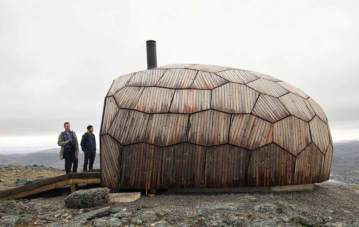 Storfjelit, Norway，Walden ，Honeycomb structure wooden house，on foot，