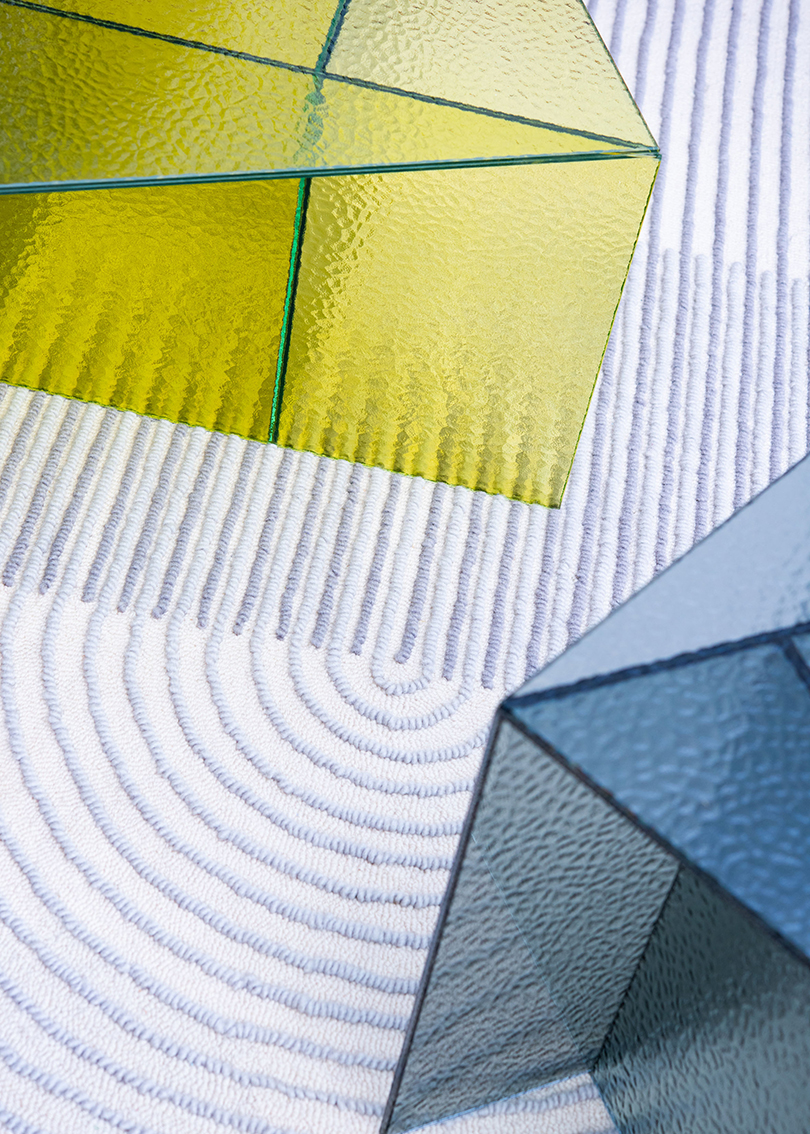 ASPA，Glass，geometry，Coffee table，Side table，