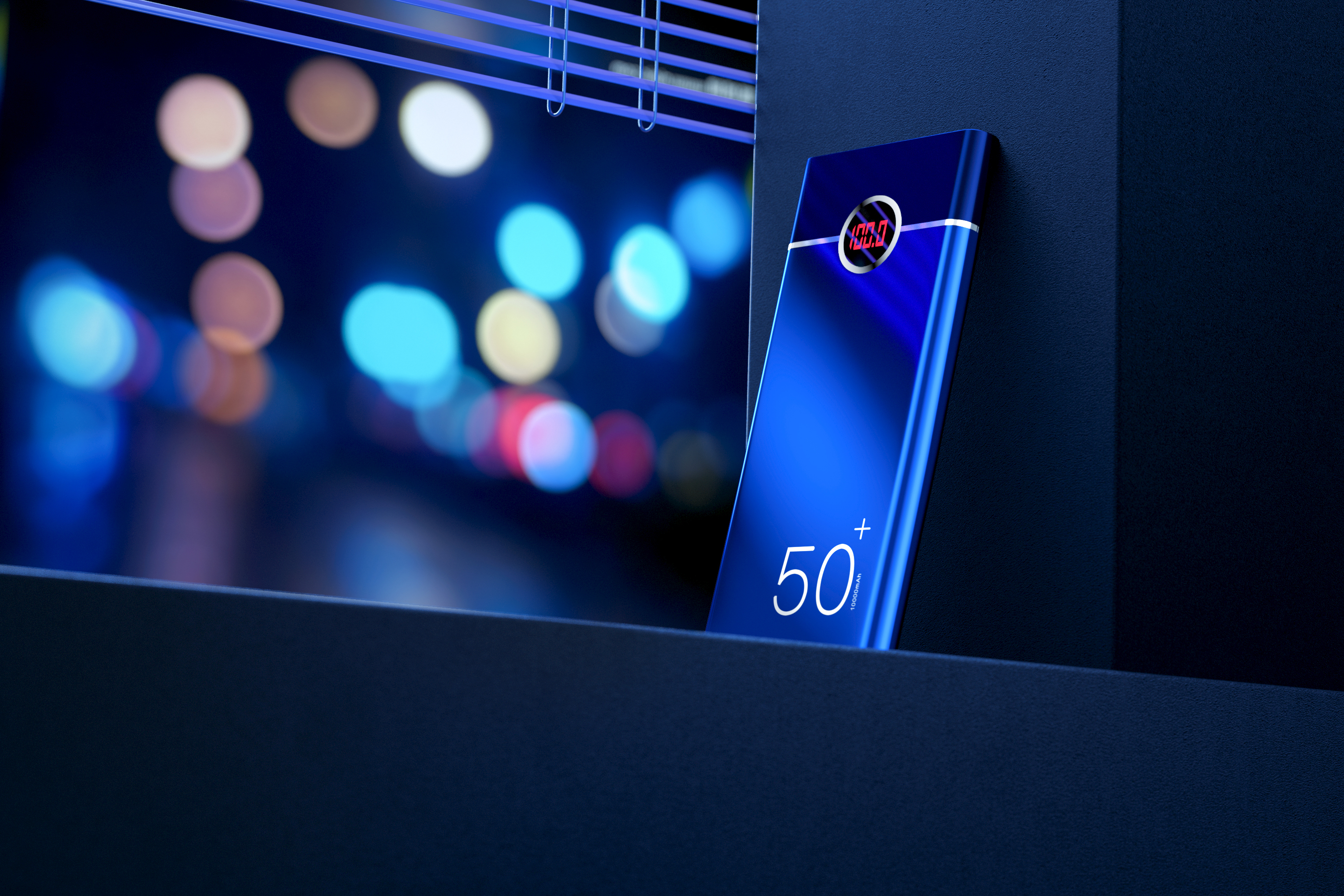 decoder，portable battery，Render，Night view，