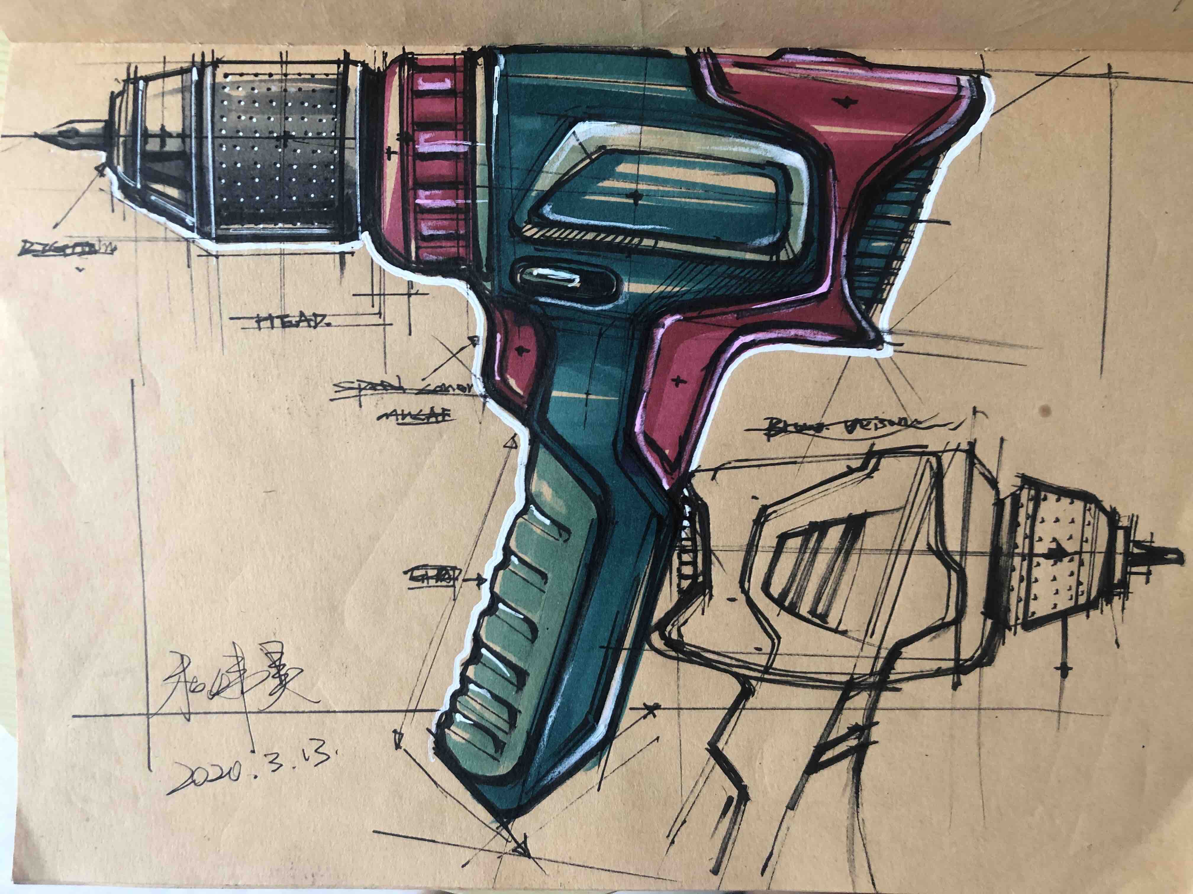 Copy，Hand drawn，sketch，industrial design，product design，Postgraduate entrance examination，