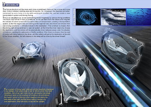 Michelin，Automobile design，Display Board，design sketch，