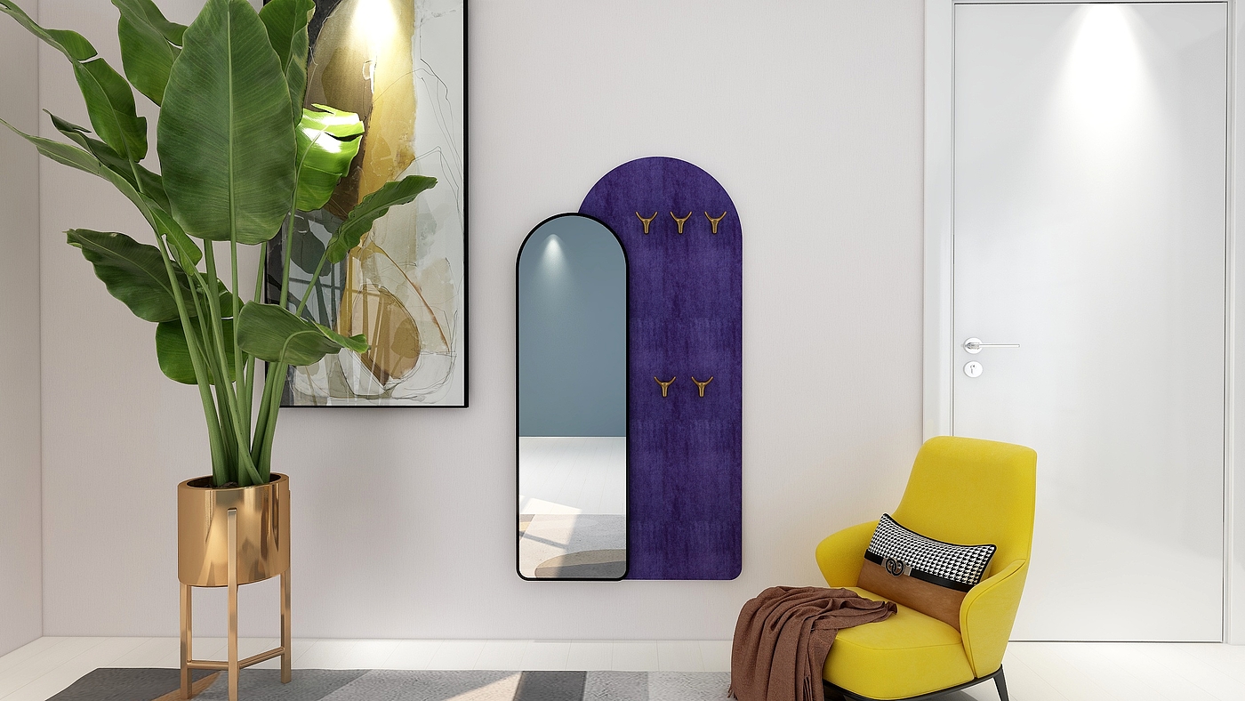 mirror，Clothes hanger，Porch，