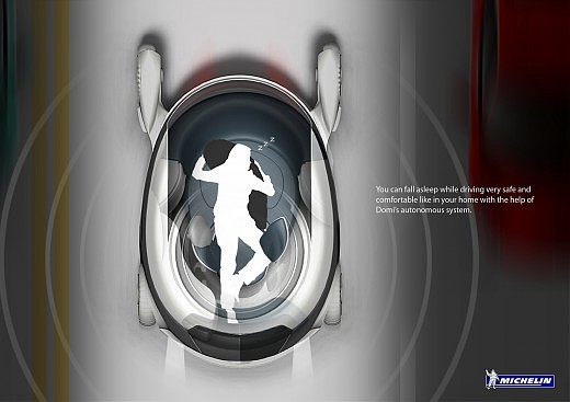 Michelin，Automobile design，Display Board，design sketch，