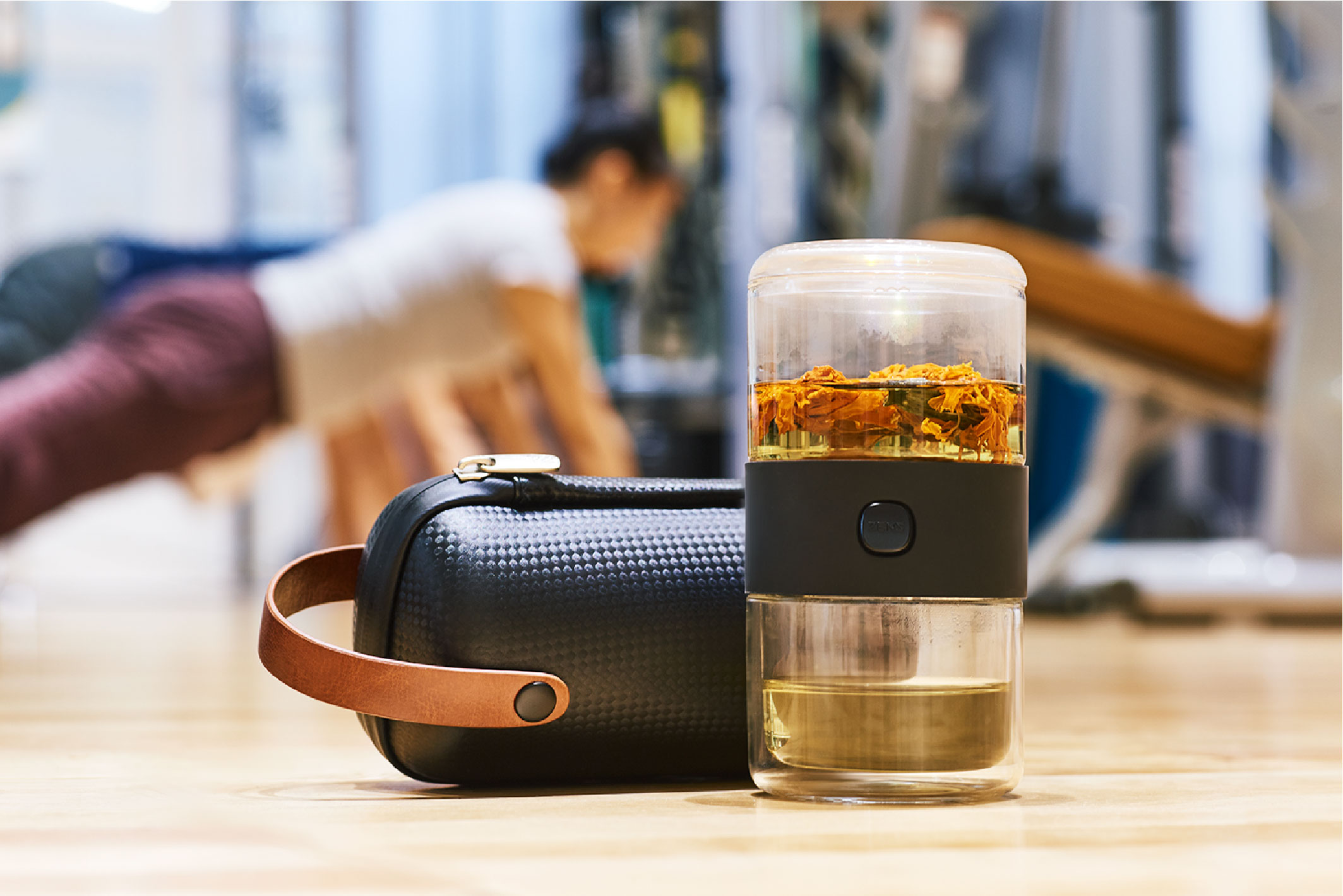 Portable travel tea cup，Original product design，New tea experience，Zhe pin，Young fashion，