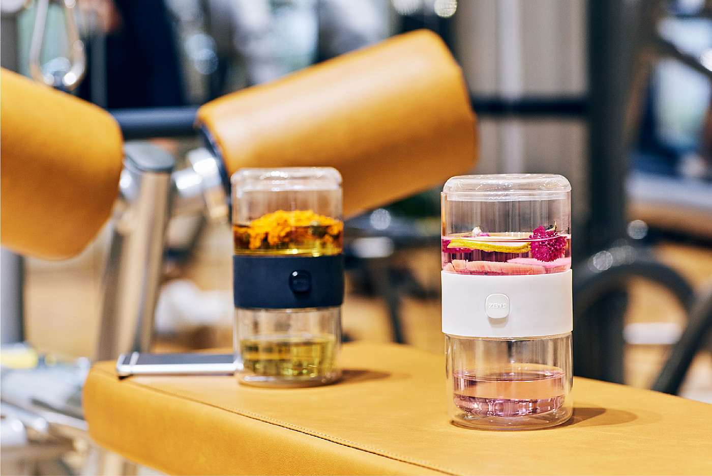 Portable travel tea cup，Original product design，New tea experience，Zhe pin，Young fashion，