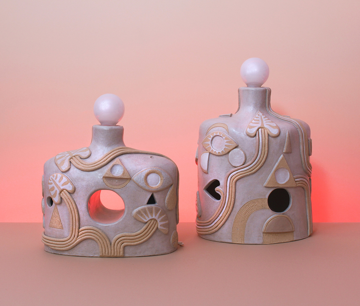 Ceramic artist，stone artifact，Series pattern，Candlestick，lamps and lanterns，