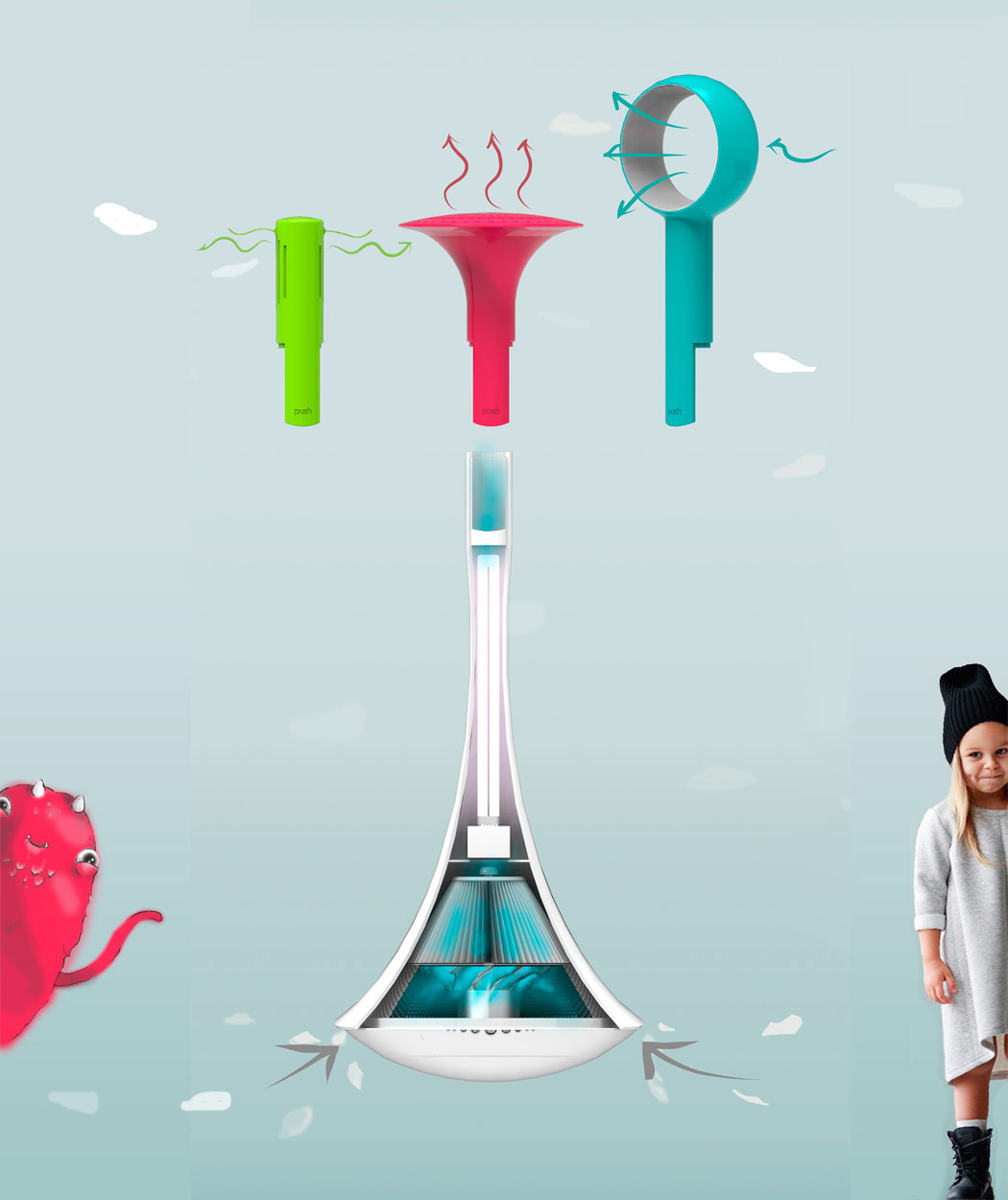 product design，industrial design，air cleaner，Home Furnishing，Tumbler，