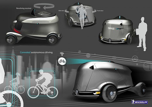 Michelin，Automobile design，Display Board，design sketch，