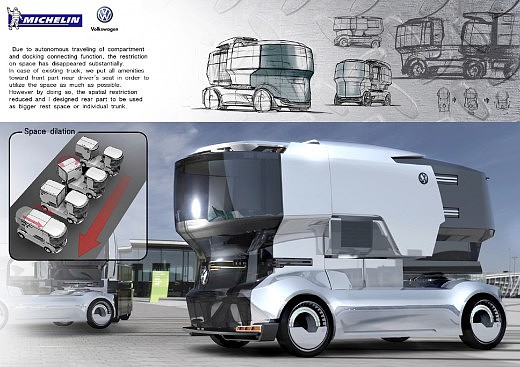 Michelin，Automobile design，Display Board，design sketch，