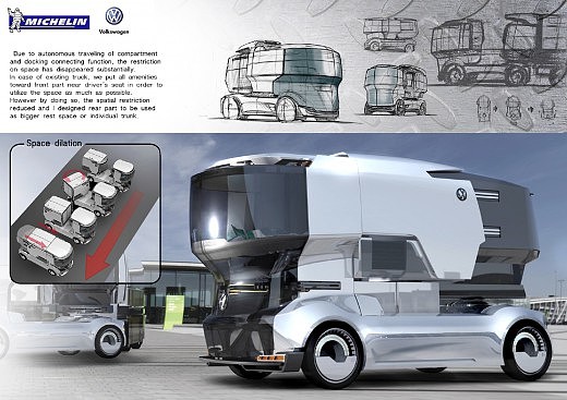 Michelin，Automobile design，Display Board，design sketch，