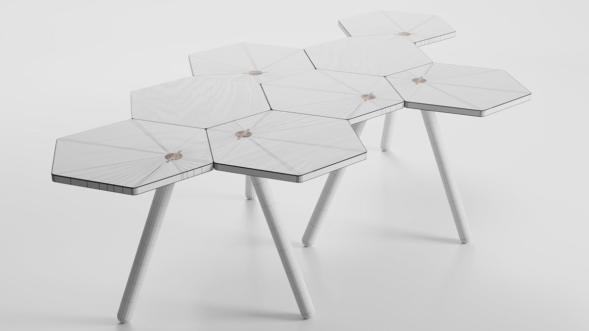Lean，Table，furniture design ，originality，