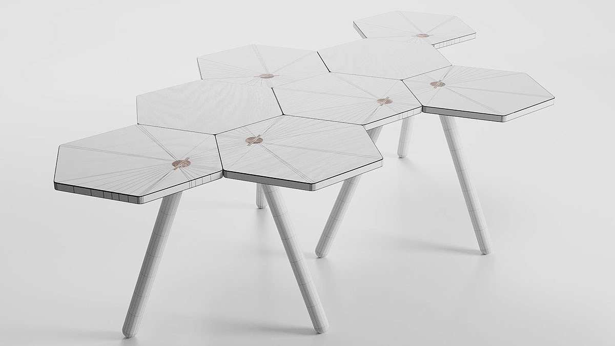 Lean，Table，furniture design ，originality，