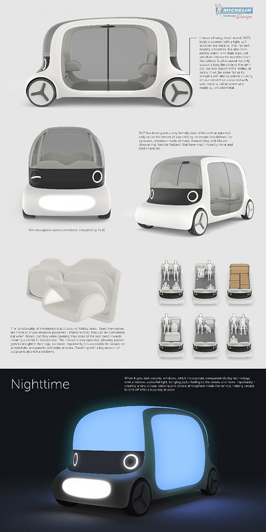 Michelin，Automobile design，Display Board，design sketch，