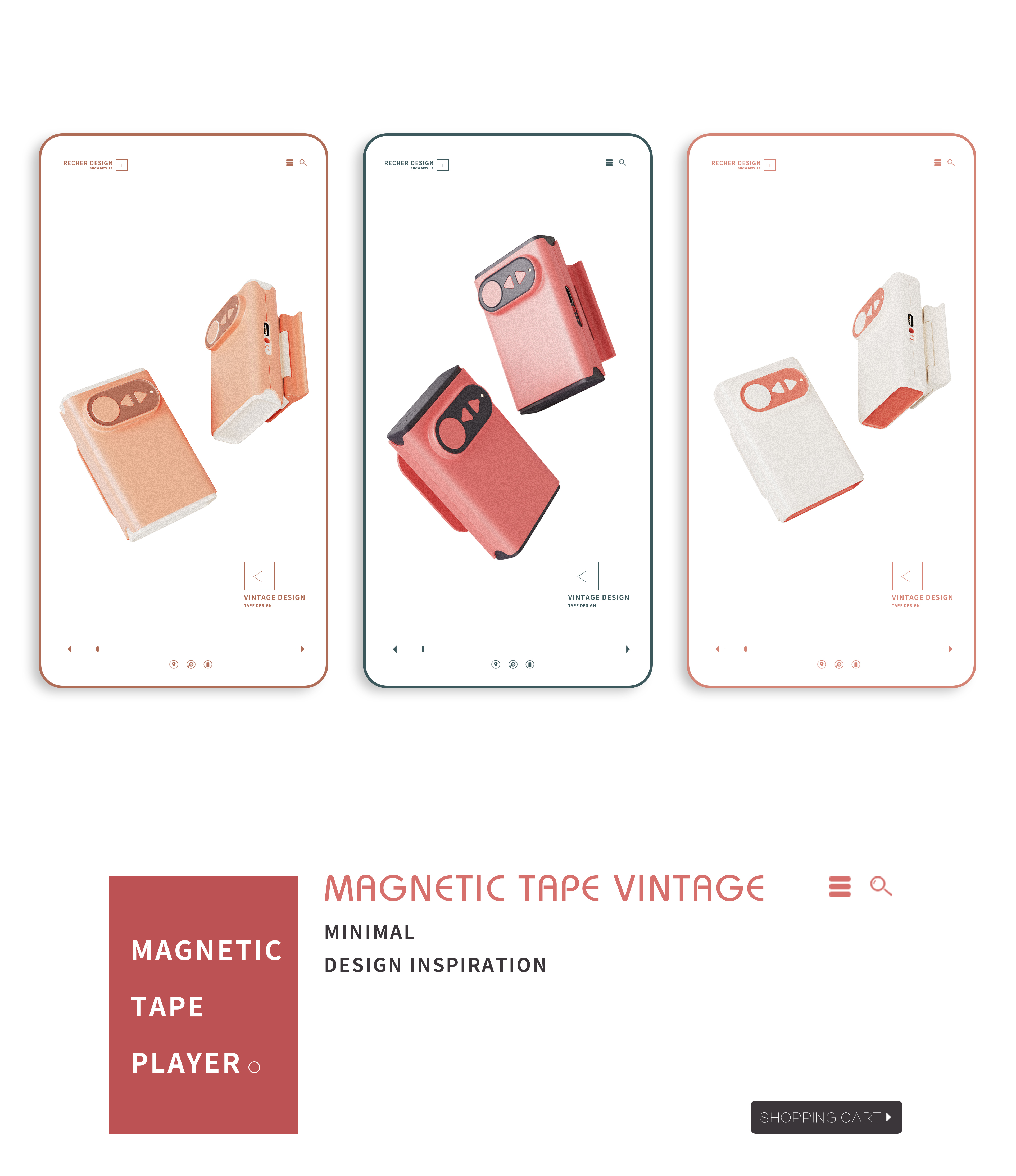 loudspeaker box，magnetic tape，Bluetooth Speaker ，Hand drawn，Render，Typesetting，keyshot，course，