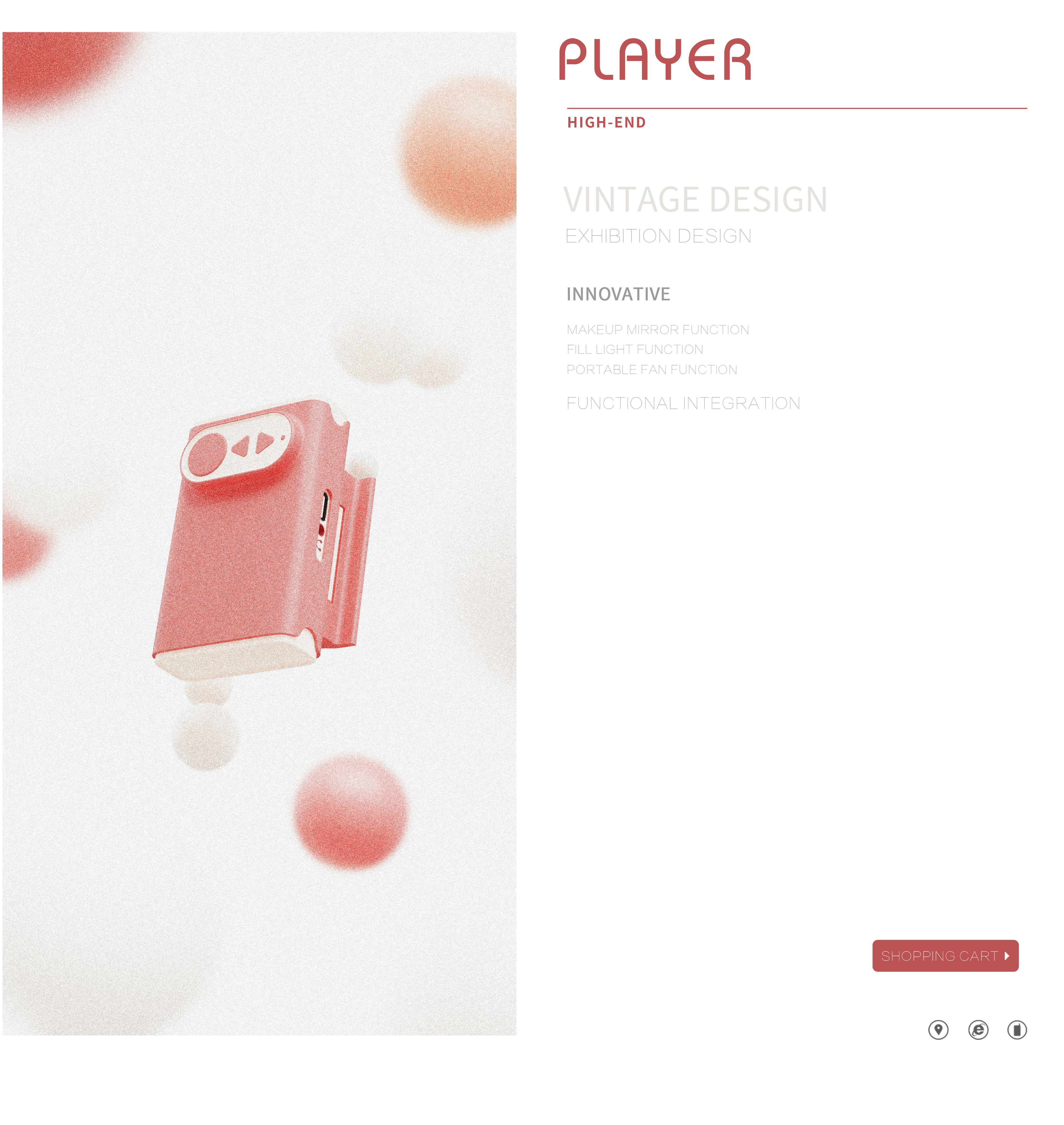 loudspeaker box，magnetic tape，Bluetooth Speaker ，Hand drawn，Render，Typesetting，keyshot，course，