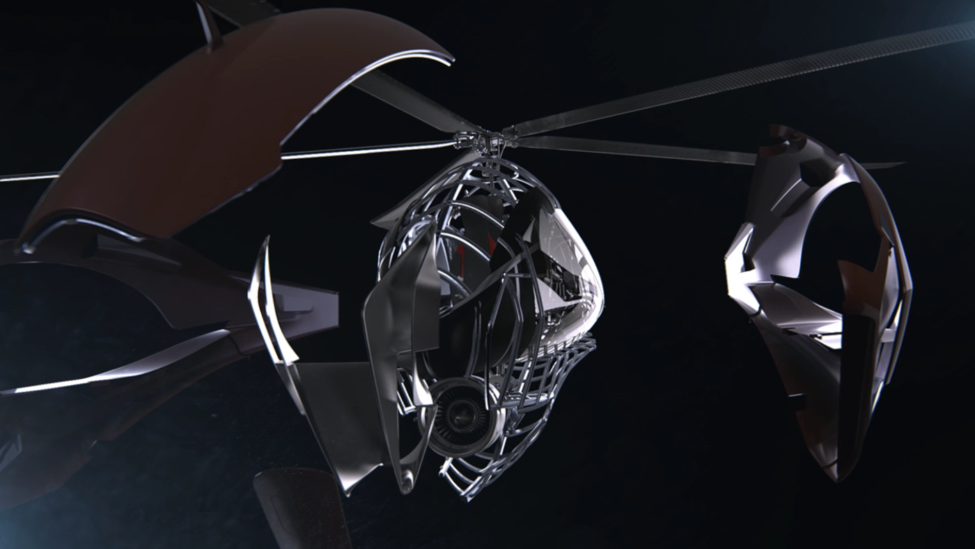 future，helicopter，aircraft，blend，Design，originality，