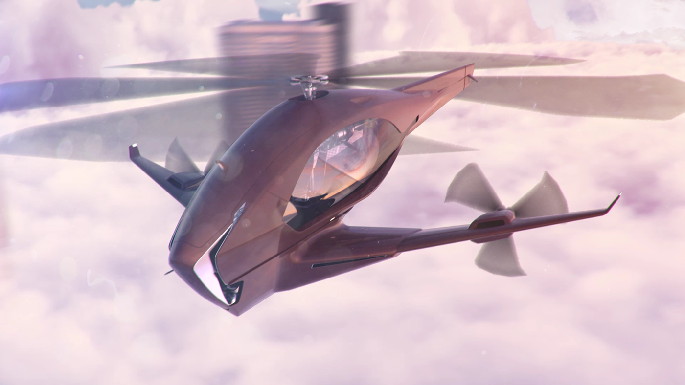 future，helicopter，aircraft，blend，Design，originality，