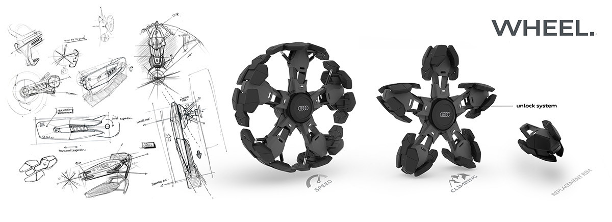 audi，The four-wheel drive，Design，originality，motion，tool，