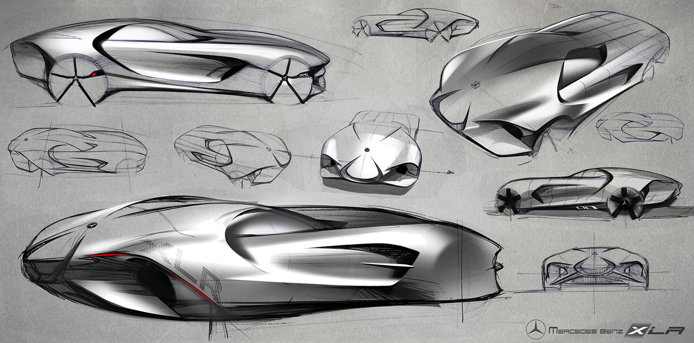 Benz，concept，vehicle，Design，xlr，traffic，tool，