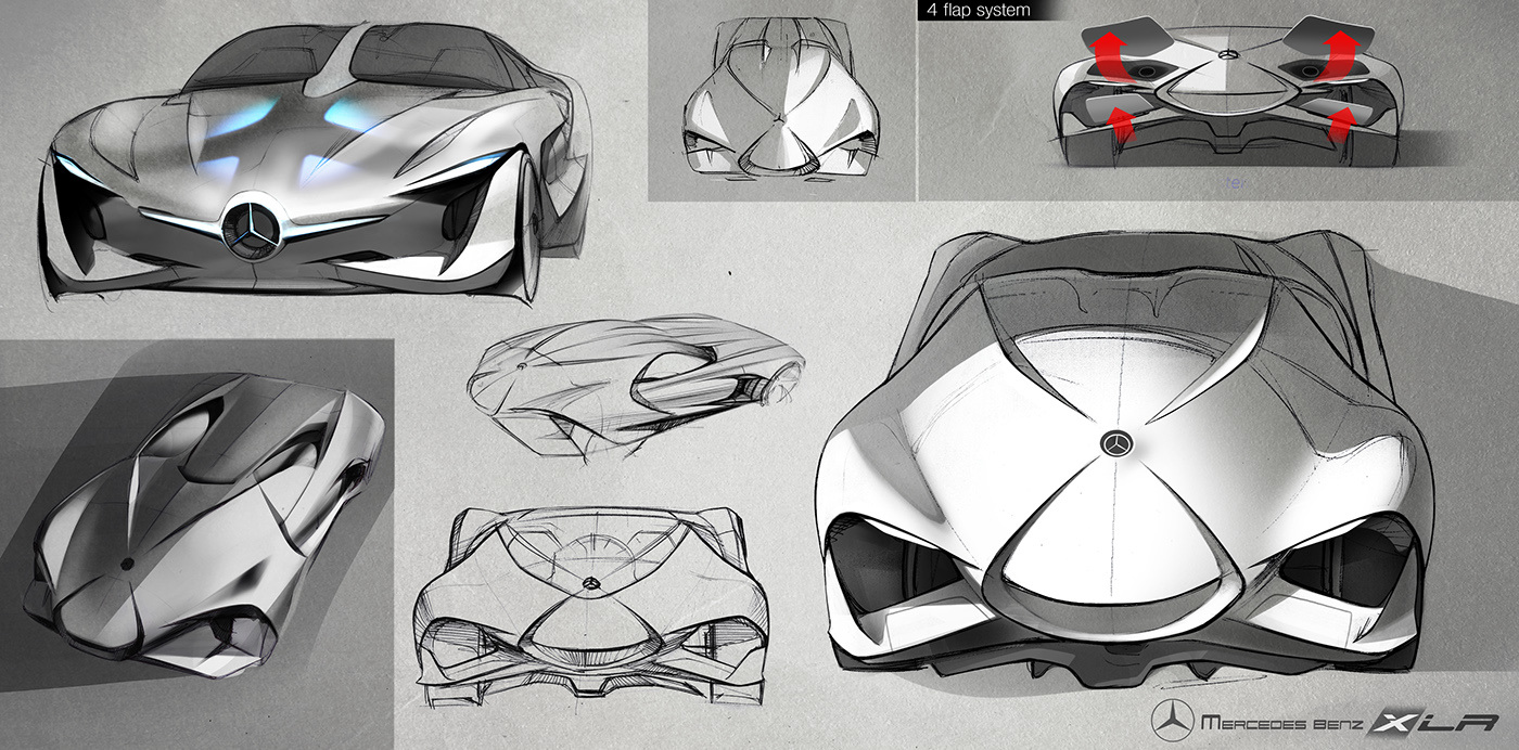 Benz，concept，vehicle，Design，xlr，traffic，tool，