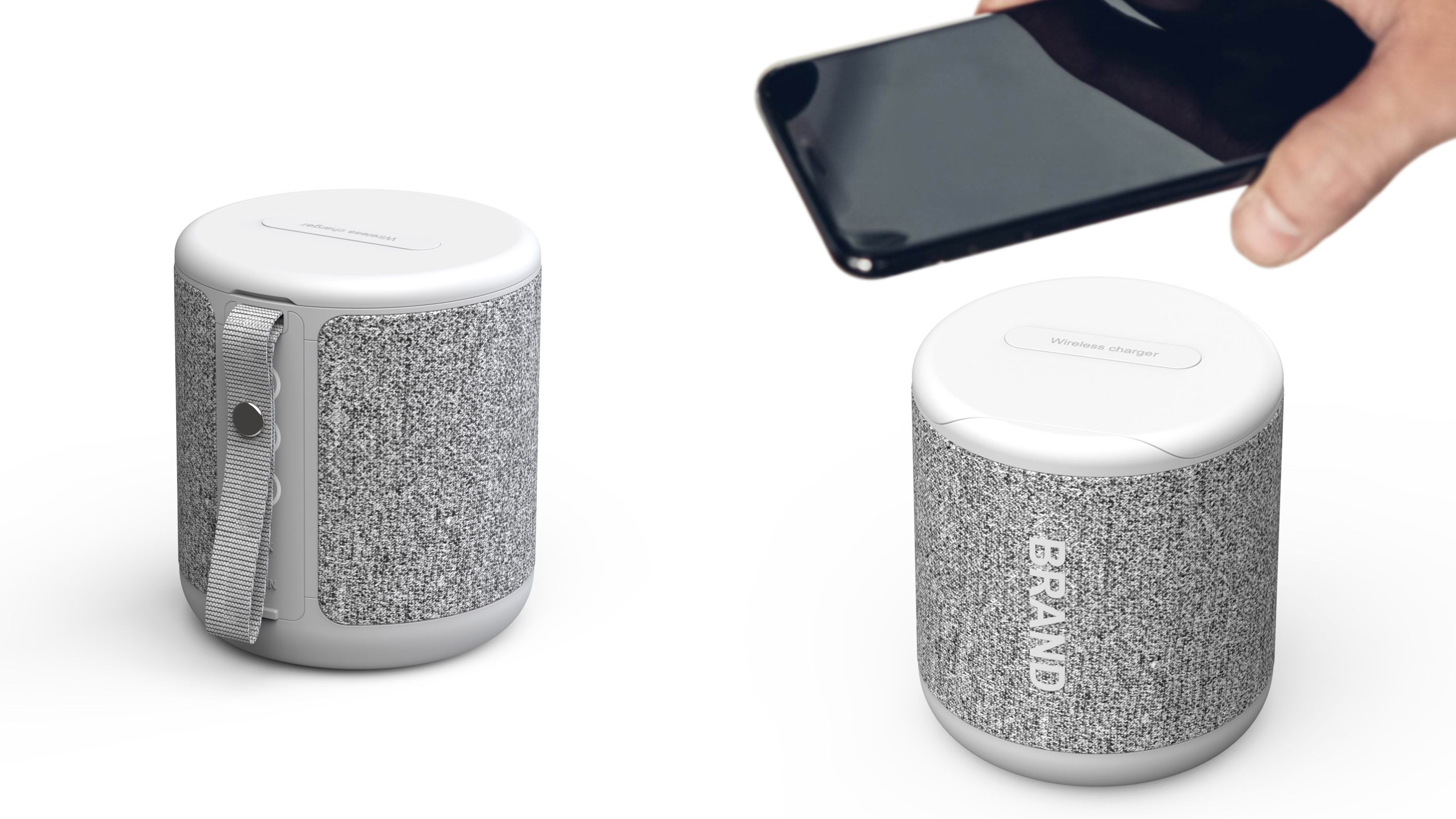 loudspeaker box，Bluetooth，Wireless charging，cloth，portable，fold，