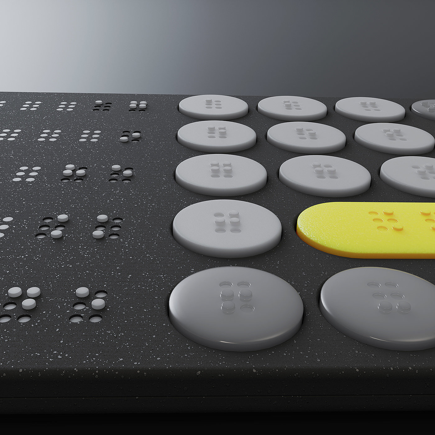 Calculator，braille，tactile sensation，Render，