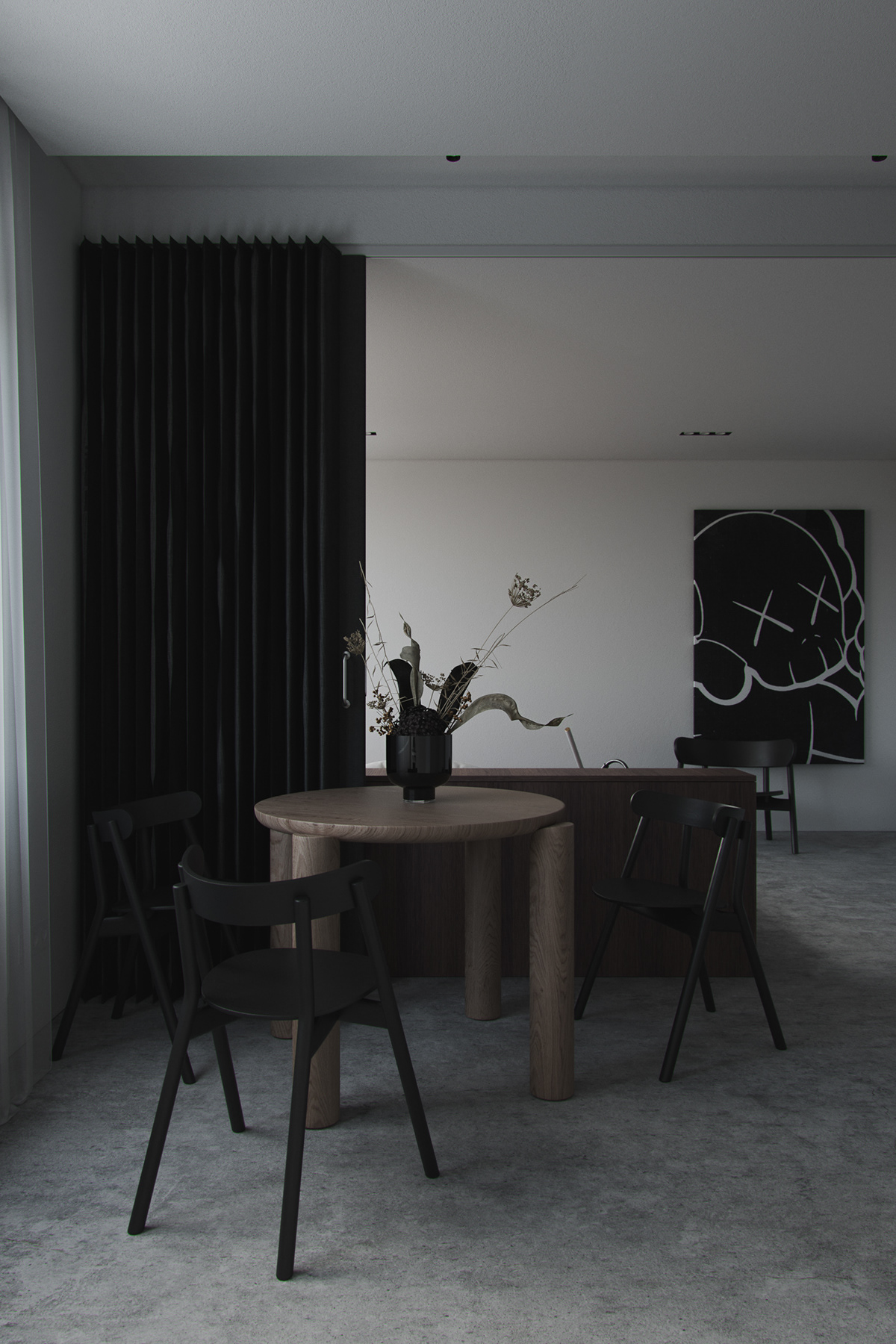 apartment，Nighthawk，Diablo system，bedroom，kitchen，